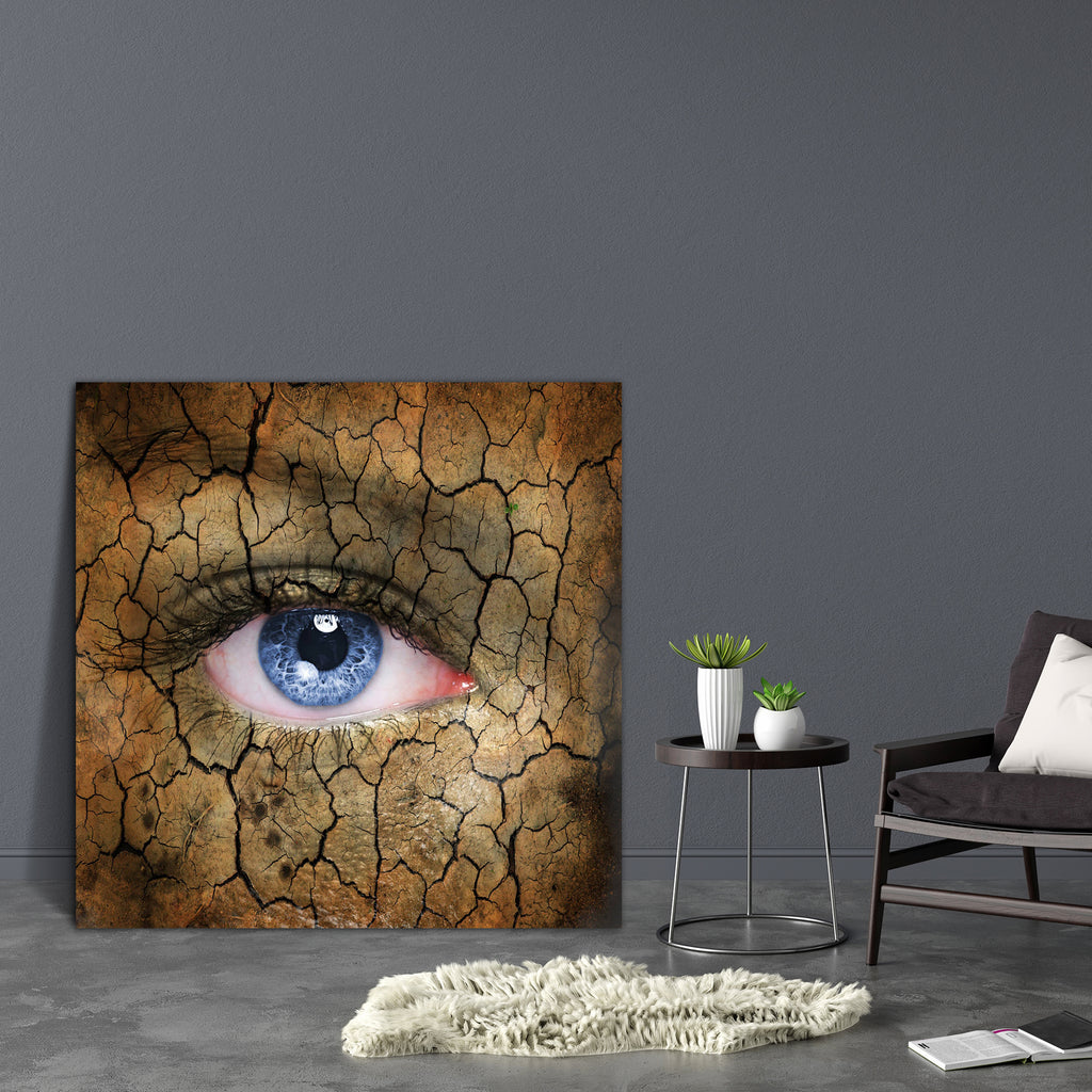 Cracked Earth Pattern On Human Face Canvas Painting Synthetic Frame-Paintings MDF Framing-AFF_FR-IC 5002777 IC 5002777, Art and Paintings, Individuals, Patterns, Portraits, Signs, Signs and Symbols, cracked, earth, pattern, on, human, face, canvas, painting, synthetic, frame, dry, eye, eyes, aged, arid, art, artistic, beautiful, beauty, blue, broken, close, closeup, concept, crack, crackle, damaged, desert, design, dramatic, drought, environment, eroded, female, fine, fissure, girl, global, harsh, macro, ma