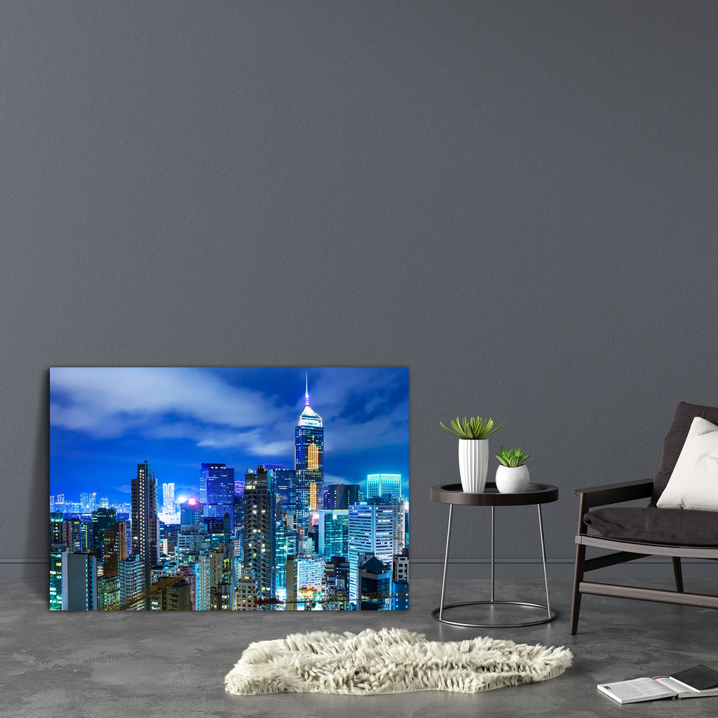 Hong Kong Cityscape D2 Canvas Painting Synthetic Frame-Paintings MDF Framing-AFF_FR-IC 5002778 IC 5002778, Business, Cities, City Views, Landmarks, Modern Art, Places, Skylines, hong, kong, cityscape, d2, canvas, painting, synthetic, frame, building, city, commercial, corporate, district, financial, night, skyline, hongkong, illuminated, landmark, modern, office, sky, skyscraper, artzfolio, wall decor for living room, wall frames for living room, frames for living room, wall art, canvas painting, wall frame