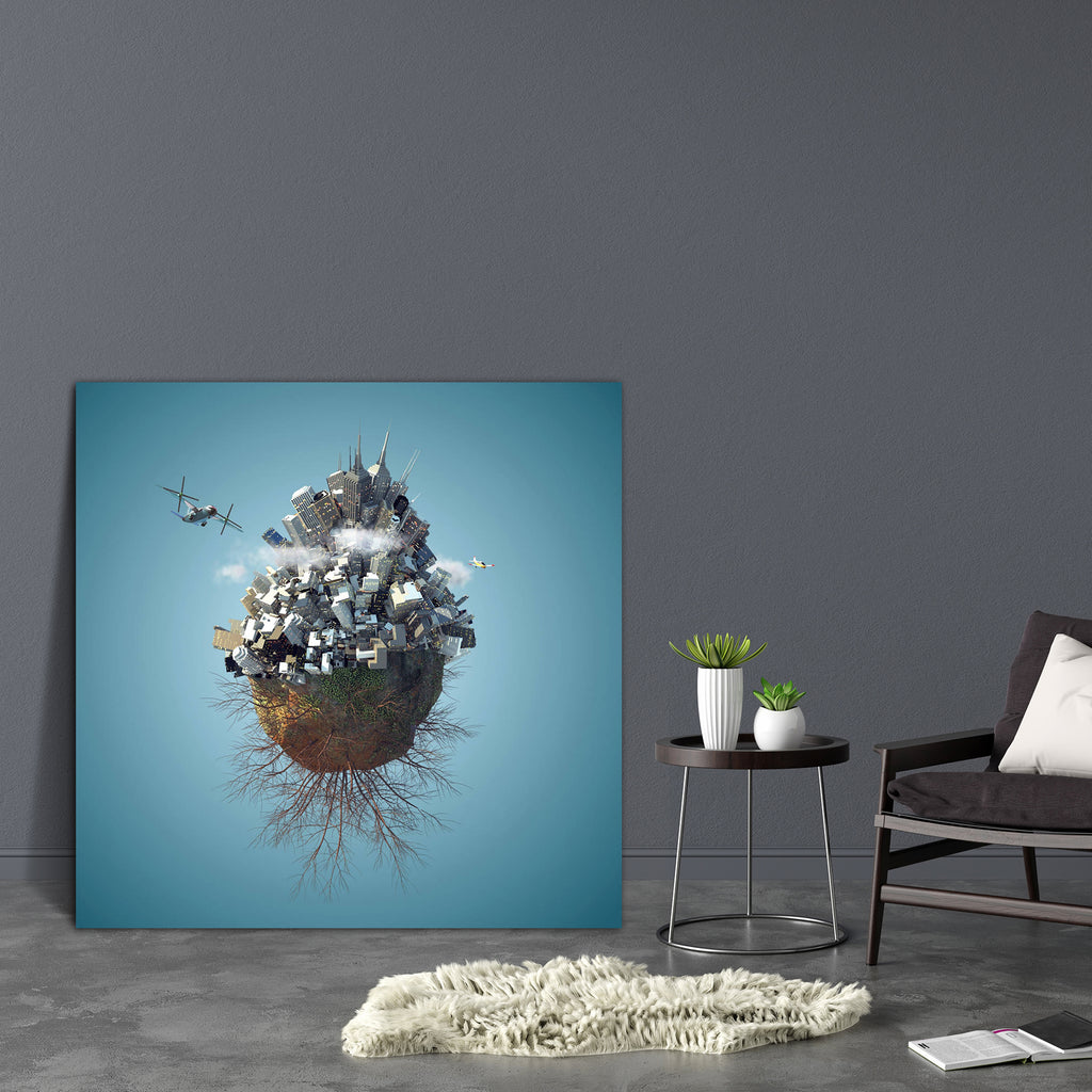 World Is Not Enough Canvas Painting Synthetic Frame-Paintings MDF Framing-AFF_FR-IC 5002780 IC 5002780, Astronomy, Automobiles, Cities, City Views, Cosmology, Illustrations, Maps, Nature, Scenic, Seasons, Signs, Signs and Symbols, Space, Symbols, Transportation, Travel, Vehicles, world, is, not, enough, canvas, painting, synthetic, frame, air, pollution, land, aerial, atmosphere, blue, building, city, cloud, concept, conservation, day, degradation, design, earth, ecology, energy, environment, environmental,