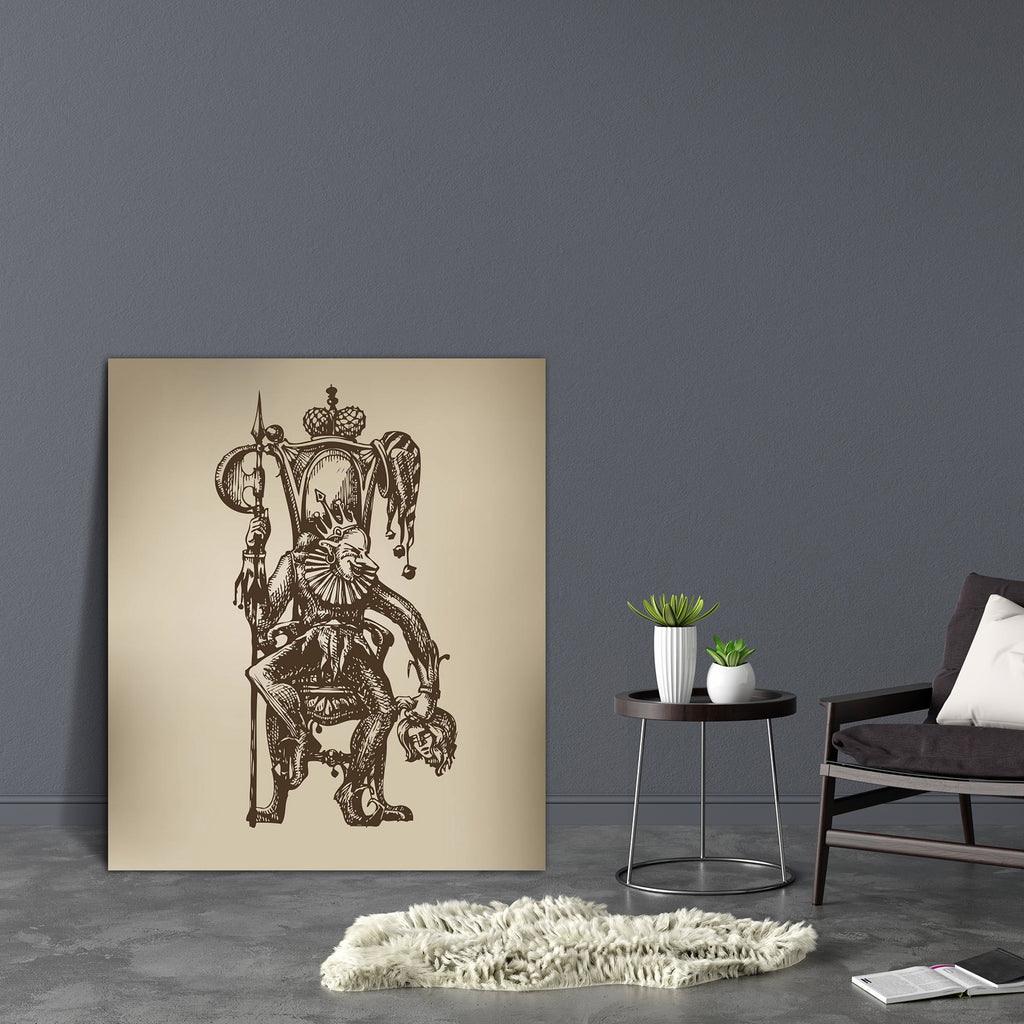 Bad Joke Canvas Painting Synthetic Frame-Paintings MDF Framing-AFF_FR-IC 5002784 IC 5002784, Abstract Expressionism, Abstracts, Ancient, Art and Paintings, Black, Black and White, Bling, Culture, Decorative, Digital, Digital Art, Drawing, Ethnic, Graphic, Historical, Illustrations, Medieval, Modern Art, Patterns, Retro, Semi Abstract, Signs, Signs and Symbols, Sketches, Symbols, Traditional, Tribal, Vintage, World Culture, bad, joke, canvas, painting, synthetic, frame, abstract, art, artistic, artwork, back