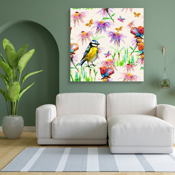 Birds & Flowers D4 Canvas Painting Synthetic Frame-Paintings MDF Framing-AFF_FR-IC 5002788 IC 5002788, Abstract Expressionism, Abstracts, Ancient, Art and Paintings, Birds, Botanical, Decorative, Digital, Digital Art, Drawing, Fashion, Floral, Flowers, Graphic, Historical, Illustrations, Japanese, Medieval, Nature, Paintings, Patterns, Retro, Scenic, Semi Abstract, Signs, Signs and Symbols, Vintage, Watercolour, d4, canvas, painting, for, bedroom, living, room, engineered, wood, frame, abstract, art, artist