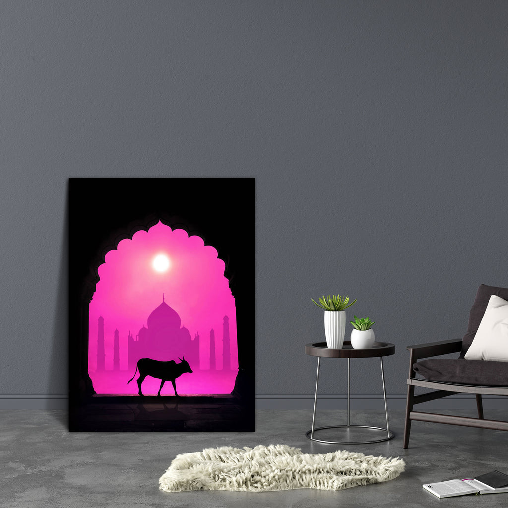 Cow in front of Taj Mahal Canvas Painting Synthetic Frame-Paintings MDF Framing-AFF_FR-IC 5002801 IC 5002801, Ancient, Animals, Architecture, Asian, Automobiles, Black, Black and White, Culture, Ethnic, Hinduism, Historical, Indian, Medieval, Religion, Religious, Signs and Symbols, Spiritual, Symbols, Traditional, Transportation, Travel, Tribal, Vehicles, Vintage, World Culture, cow, in, front, of, taj, mahal, canvas, painting, synthetic, frame, agra, animal, arch, asia, bizarre, bull, concept, dome, empero