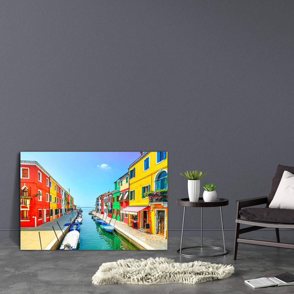 Burano Island Canal Italy Canvas Painting Synthetic Frame-Paintings MDF Framing-AFF_FR-IC 5002805 IC 5002805, Architecture, Automobiles, Boats, Cities, City Views, Culture, Ethnic, God Ram, Hinduism, Italian, Landmarks, Nautical, Panorama, Photography, Places, Traditional, Transportation, Travel, Tribal, Vehicles, World Culture, burano, island, canal, italy, canvas, painting, synthetic, frame, colorful, color, colors, venice, colour, colourful, europe, beautiful, blue, boat, building, city, cityscape, day, 