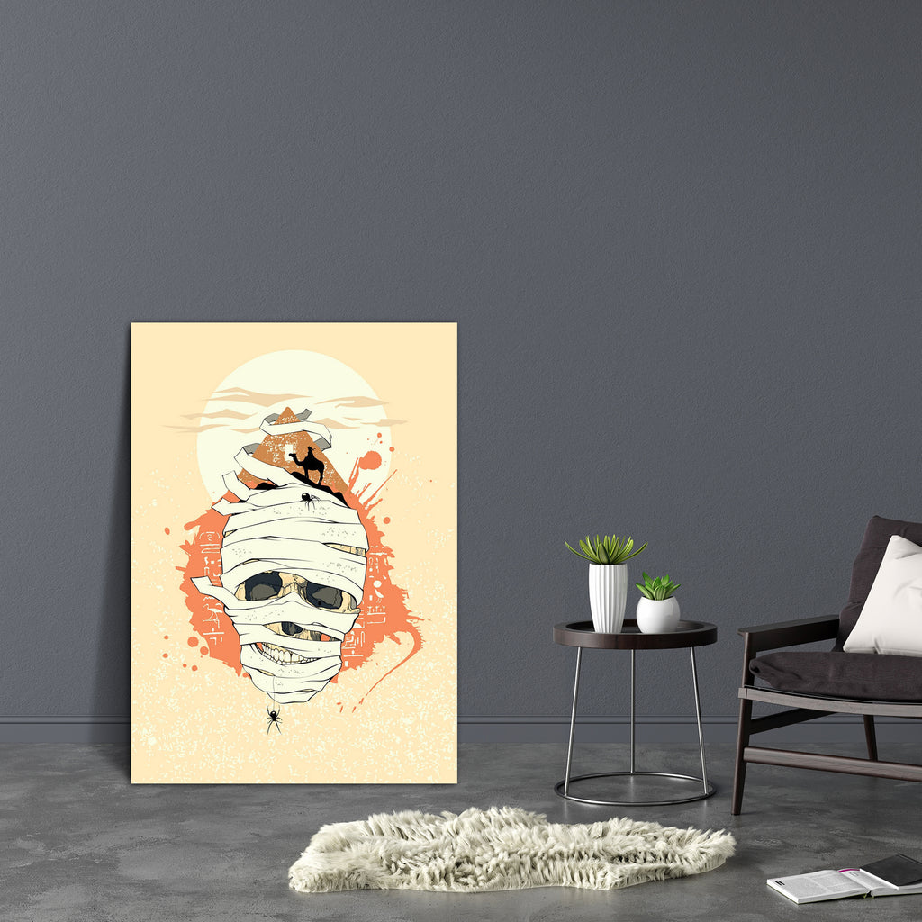 Egyptian Design With Mummy Skull Canvas Painting Synthetic Frame-Paintings MDF Framing-AFF_FR-IC 5002809 IC 5002809, Abstract Expressionism, Abstracts, Ancient, Animated Cartoons, Art and Paintings, Caricature, Cartoons, Digital, Digital Art, Drawing, Eygptian, Graphic, Historical, Illustrations, Medieval, Semi Abstract, Signs, Signs and Symbols, Symbols, Vintage, egyptian, design, with, mummy, skull, canvas, painting, synthetic, frame, abstract, art, artwork, background, banner, blood, blot, bones, camel, 