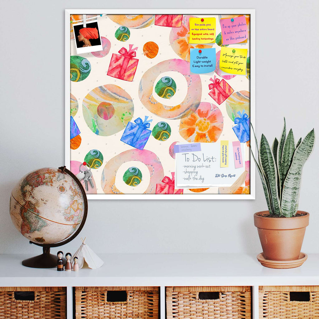 Abstract Artwork D138 Bulletin Board Notice Pin Board Soft Board | Framed - Bulletin Boards Framed - ArtzFolio.com