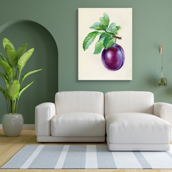 Blue Plum Branch Canvas Painting Synthetic Frame-Paintings MDF Framing-AFF_FR-IC 5002861 IC 5002861, Art and Paintings, Botanical, Cuisine, Culture, Drawing, Ethnic, Floral, Flowers, Food, Food and Beverage, Food and Drink, Fruit and Vegetable, Fruits, Health, Nature, Scenic, Seasons, Traditional, Tribal, Vegetables, Watercolour, World Culture, blue, plum, branch, canvas, painting, for, bedroom, living, room, engineered, wood, frame, agriculture, aqua, aquarelle, art, artistic, autumn, background, berry, br