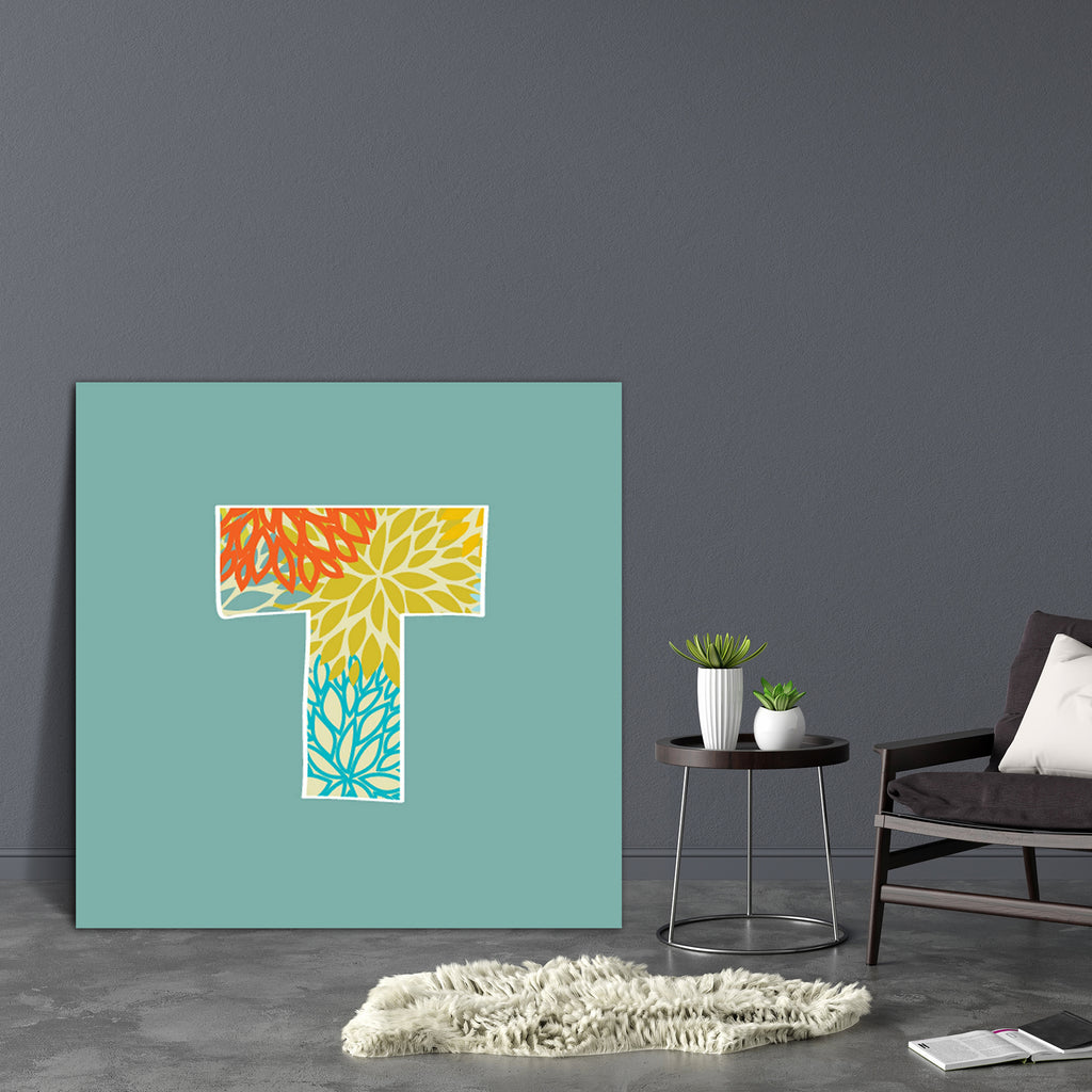 Floral Letter T Canvas Painting Synthetic Frame-Paintings MDF Framing-AFF_FR-IC 5002865 IC 5002865, Abstract Expressionism, Abstracts, Alphabets, Ancient, Art and Paintings, Botanical, Calligraphy, Digital, Digital Art, Drawing, Floral, Flowers, Graphic, Historical, Illustrations, Medieval, Modern Art, Nature, Paintings, Realism, Retro, Semi Abstract, Signs, Signs and Symbols, Sketches, Splatter, Surrealism, Text, Vintage, letter, t, canvas, painting, synthetic, frame, abc, abstract, alphabet, alphabetical,