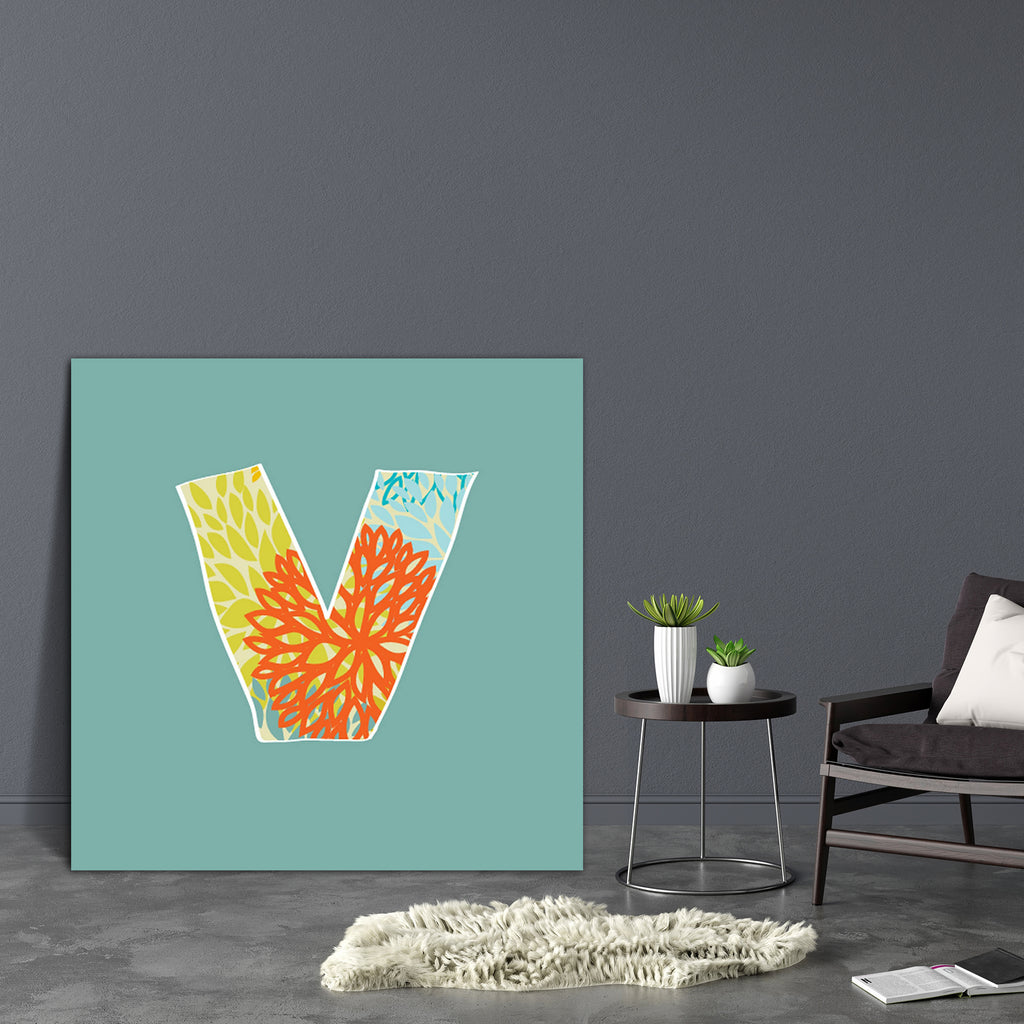 Floral Letter V Canvas Painting Synthetic Frame-Paintings MDF Framing-AFF_FR-IC 5002866 IC 5002866, Abstract Expressionism, Abstracts, Alphabets, Ancient, Art and Paintings, Botanical, Calligraphy, Digital, Digital Art, Drawing, Floral, Flowers, Graphic, Historical, Illustrations, Medieval, Modern Art, Nature, Paintings, Realism, Retro, Semi Abstract, Signs, Signs and Symbols, Sketches, Splatter, Surrealism, Text, Vintage, letter, v, canvas, painting, synthetic, frame, abc, abstract, alphabet, alphabetical,