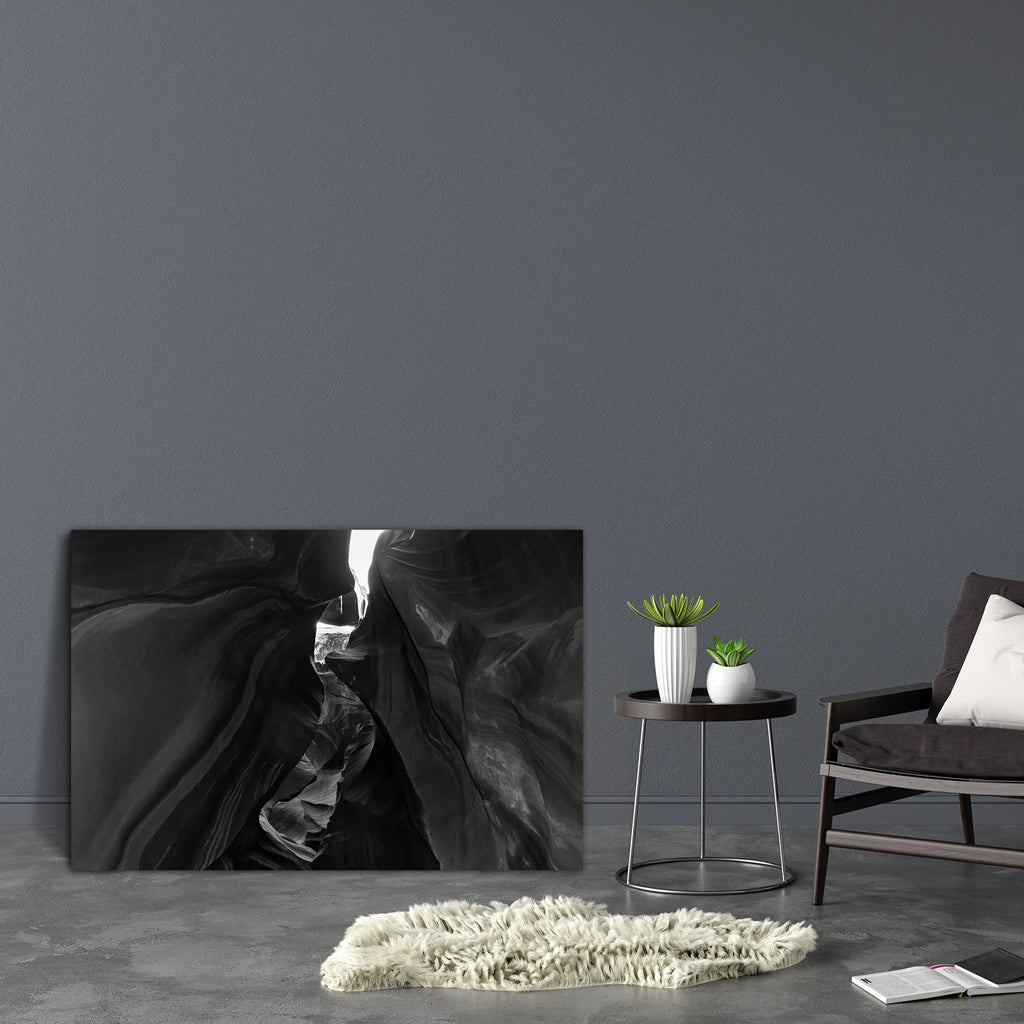 Antelope Canyon In Arizona Usa D2 Canvas Painting Synthetic Frame-Paintings MDF Framing-AFF_FR-IC 5002871 IC 5002871, Abstract Expressionism, Abstracts, American, Black, Black and White, Landscapes, Marble and Stone, Mountains, Nature, Patterns, Scenic, Semi Abstract, White, antelope, canyon, in, arizona, usa, d2, canvas, painting, synthetic, frame, abstract, amazing, america, attraction, background, beautiful, cave, cavern, desert, geological, geology, hollow, imposing, impressive, incredible, inside, land