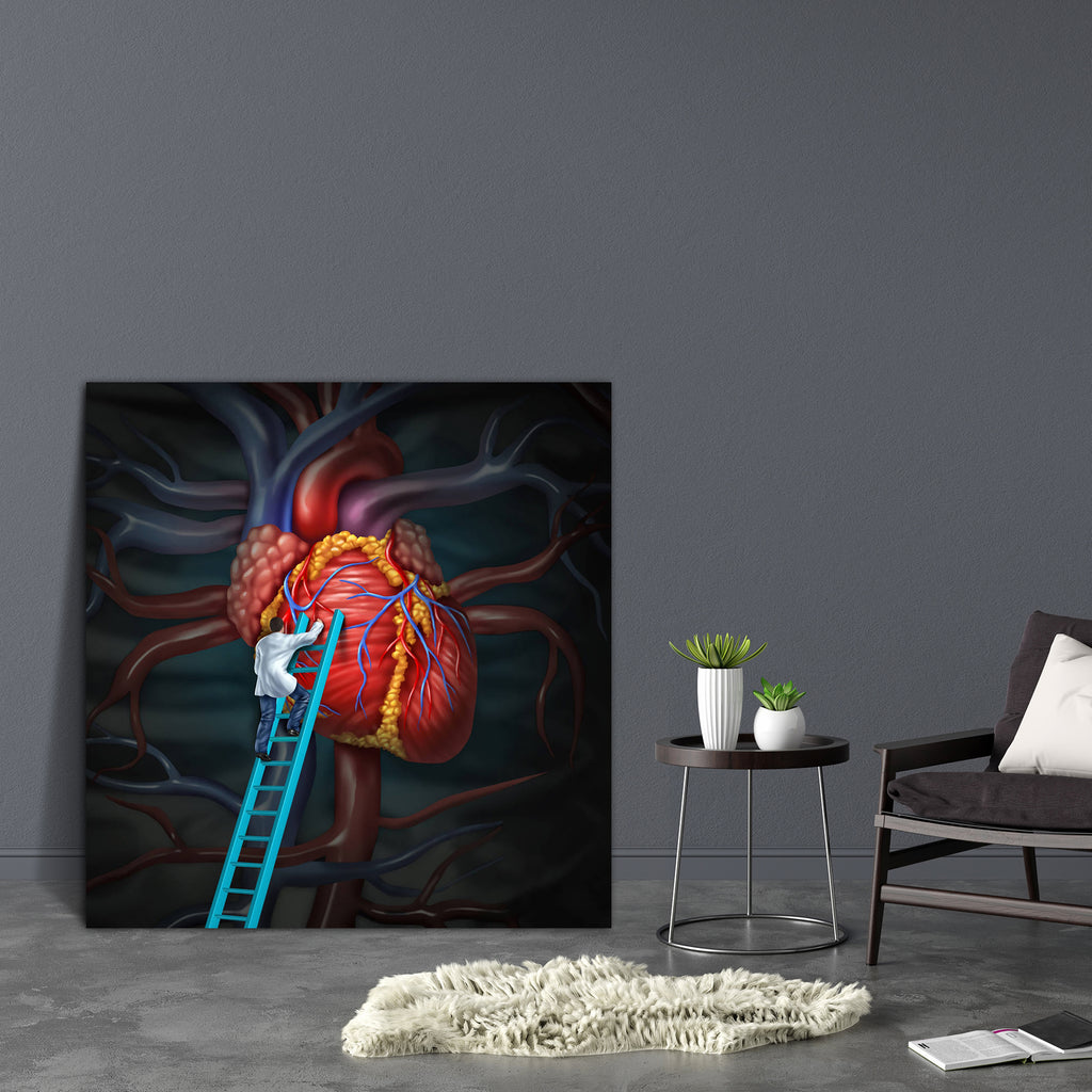 Heart Doctor Therapy Canvas Painting Synthetic Frame-Paintings MDF Framing-AFF_FR-IC 5002873 IC 5002873, Art and Paintings, Health, Hearts, Icons, Illustrations, Love, heart, doctor, therapy, canvas, painting, synthetic, frame, disease, human, anatomy, aorta, biology, blood, flow, cardiac, arrest, cardiologist, cardiology, climb, concepts, coronary, artery, diagnosis, and, patient, visit, professional, healthcare, medicine, attack, icon, surgeon, surgery, helping, internal, organ, inspection, ladder, left, 