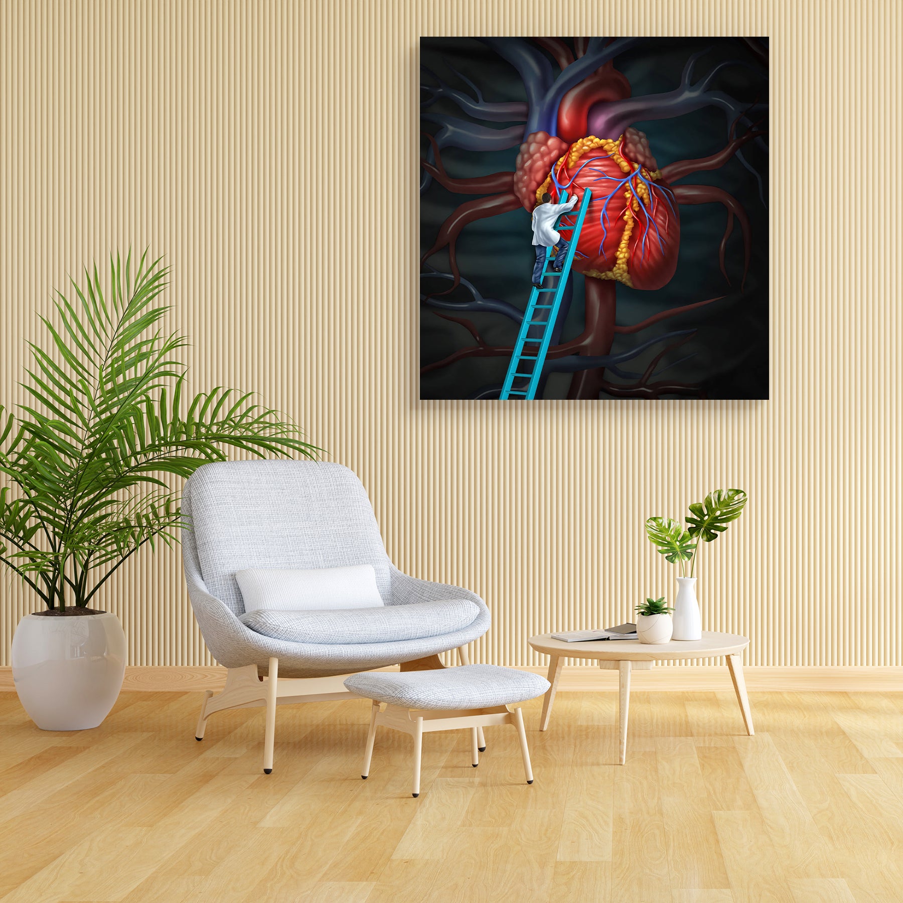 Heart Doctor Therapy Canvas Painting Synthetic Frame – ArtzFolio.com