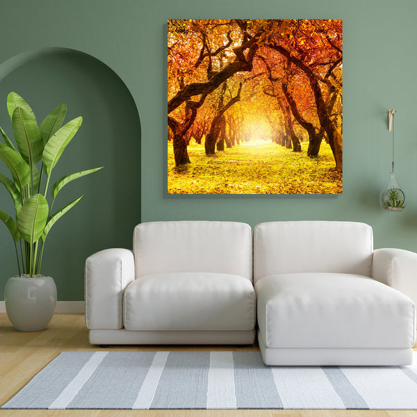 Autumn Landscape D6 Canvas Painting Synthetic Frame-Paintings MDF Framing-AFF_FR-IC 5002900 IC 5002900, Landscapes, Nature, Rural, Scenic, Seasons, Sunrises, Sunsets, Wooden, autumn, landscape, d6, canvas, painting, for, bedroom, living, room, engineered, wood, frame, autumnal, beautiful, beauty, bright, brown, calm, color, colorful, environment, evening, fall, foliage, forest, golden, leaves, light, maple, morning, orange, outdoor, outside, park, plant, red, scene, scenics, season, sun, sunbeams, sunlight,
