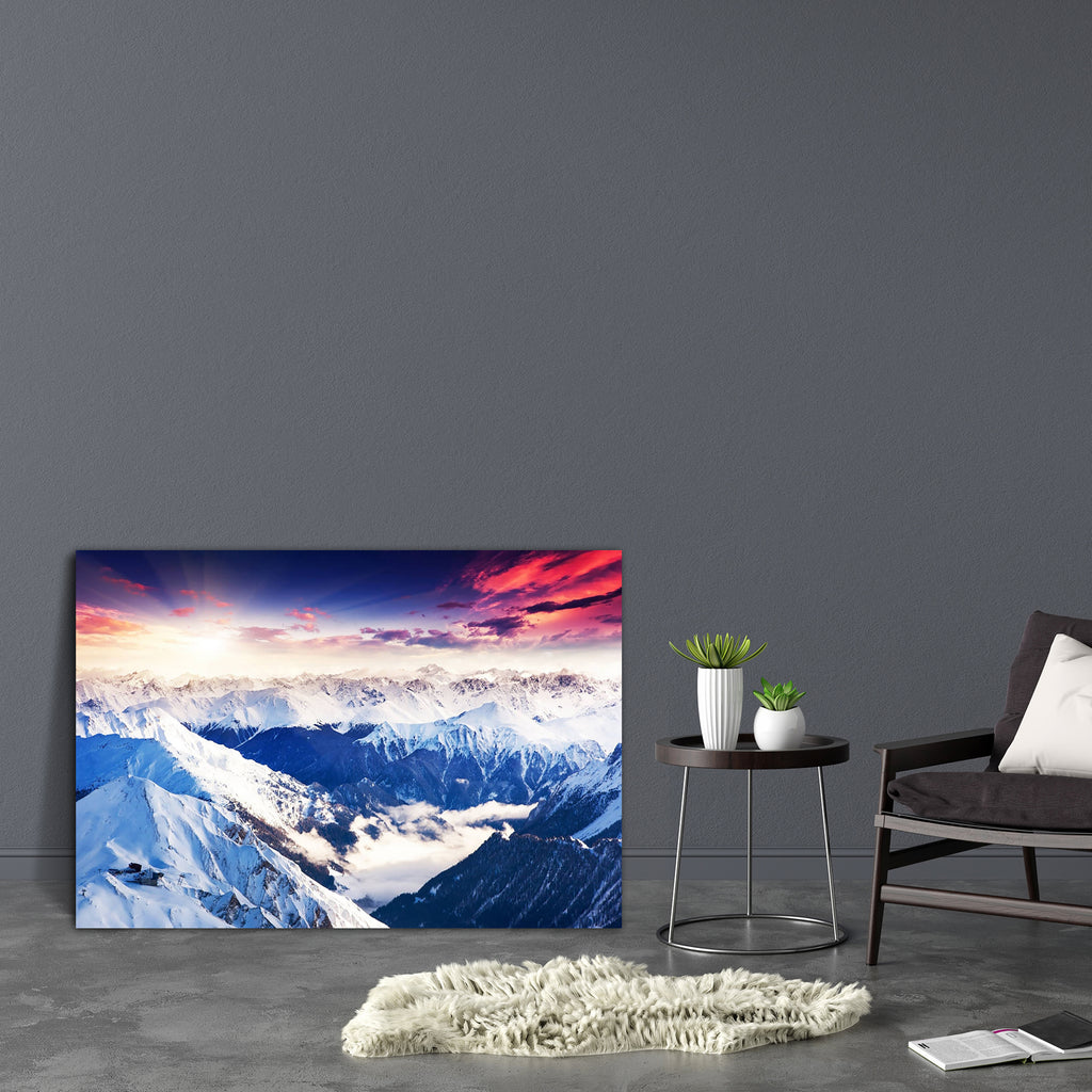 Winter Landscape in Austria, Europe Canvas Painting Synthetic Frame-Paintings MDF Framing-AFF_FR-IC 5002911 IC 5002911, Automobiles, Christianity, Holidays, Landscapes, Mountains, Nature, Scenic, Seasons, Sports, Sunrises, Sunsets, Transportation, Travel, Vehicles, winter, landscape, in, austria, europe, canvas, painting, synthetic, frame, switzerland, adventure, alp, alpine, background, beautiful, christmas, cliff, climbing, cloud, cold, cover, danger, dawn, extreme, fairytale, frost, glacier, hiking, hoar
