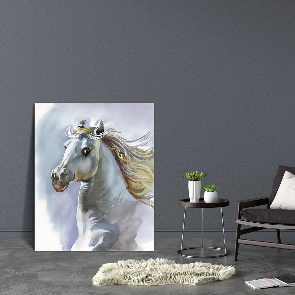 White Horse D3 Canvas Painting Synthetic Frame-Paintings MDF Framing-AFF_FR-IC 5002916 IC 5002916, Black and White, Nature, Scenic, White, horse, d3, canvas, painting, synthetic, frame, bay, blue, canter, chestnut, draft, emotions, equestrian, equine, farm, fast, field, force, forest, forward, free, freedom, gallop, group, herd, hoofed, isolated, look, mane, mare, motion, moving, power, run, sky, snow, snowdrift, speed, stallion, strong, tale, wild, winter, wonderland, young, artzfolio, wall decor for livin