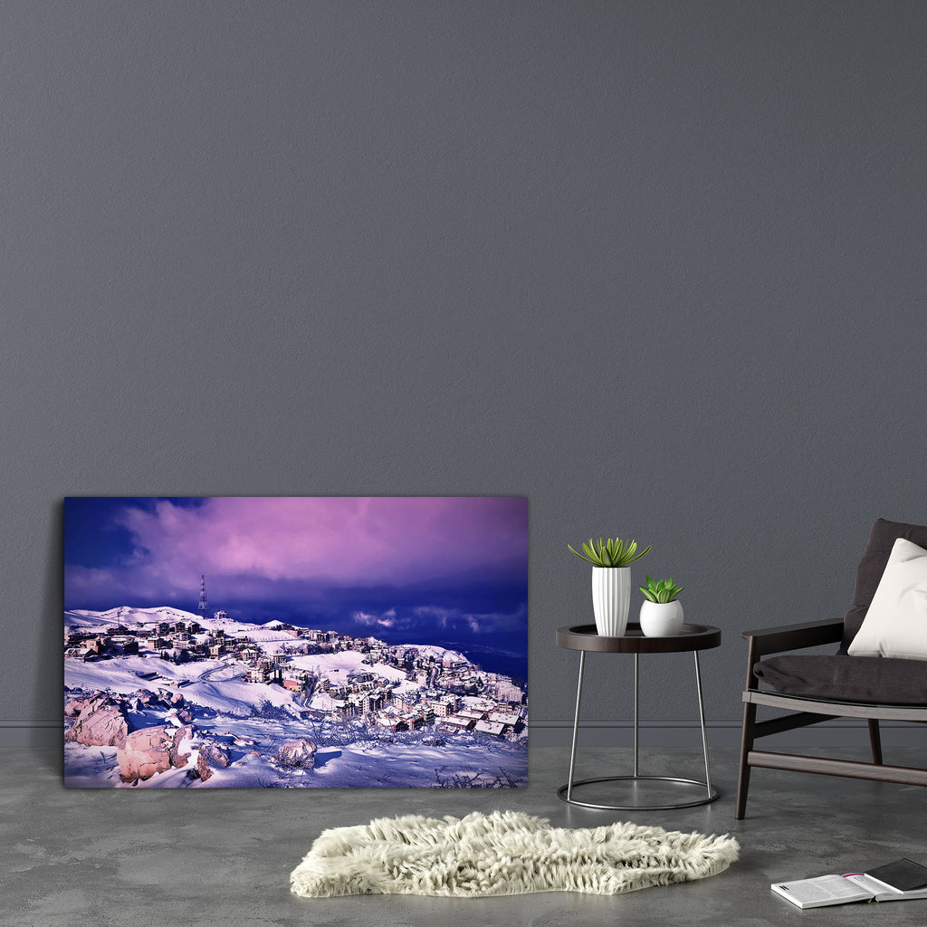 Landscape Of Mountainous Village Canvas Painting Synthetic Frame-Paintings MDF Framing-AFF_FR-IC 5002932 IC 5002932, Automobiles, Black and White, Christianity, Cities, City Views, Holidays, Landscapes, Mountains, Nature, Scenic, Seasons, Sunrises, Sunsets, Transportation, Travel, Vehicles, White, landscape, of, mountainous, village, canvas, painting, synthetic, frame, beauty, blue, building, christmas, city, cloud, cold, cottage, countryside, covered, destination, high, hill, holiday, home, hotel, house, l