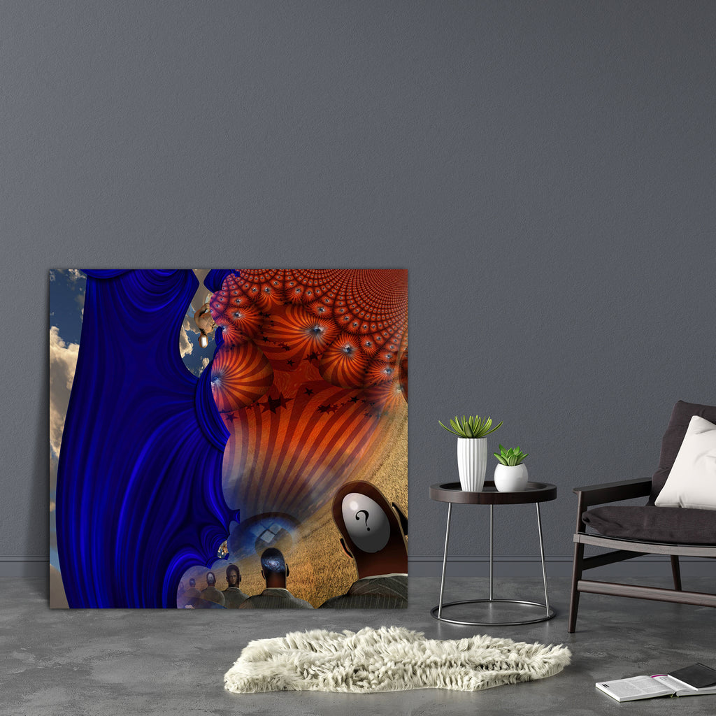 Surreal Abstract With Human Elements Canvas Painting Synthetic Frame-Paintings MDF Framing-AFF_FR-IC 5002936 IC 5002936, Abstract Expressionism, Abstracts, Art and Paintings, Astronomy, Conceptual, Cosmology, Figurative, Nature, Realism, Religion, Religious, Scenic, Semi Abstract, Space, Spiritual, Stars, Surrealism, surreal, abstract, with, human, elements, canvas, painting, synthetic, frame, allegory, art, artistic, believe, cloud, concentrate, concentration, concept, conscious, dada, dali, door, doorway,