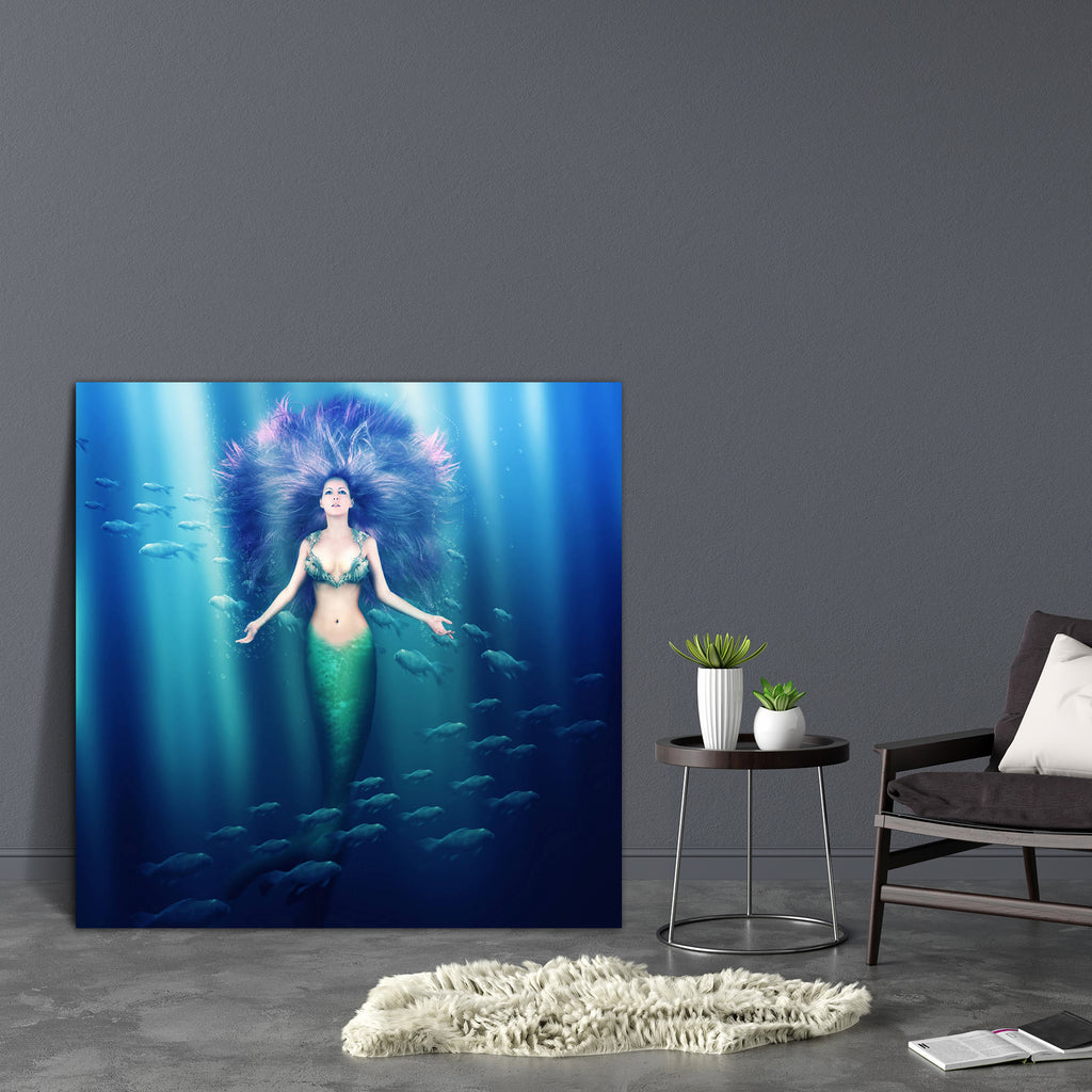 Mermaid With Fish Tail D1 Canvas Painting Synthetic Frame-Paintings MDF Framing-AFF_FR-IC 5002948 IC 5002948, Fantasy, Health, Illustrations, Mermaid, Surrealism, with, fish, tail, d1, canvas, painting, synthetic, frame, beautiful, beauty, blue, bra, bubbles, diving, dream, fairy, fairytale, fantastic, floating, girl, hair, hairstyle, illustration, lady, legend, legendary, light, magic, mythology, nixie, ocean, purple, scale, sea, shell, slim, sunlight, surreal, swimmer, swimming, tale, under, underwater, u