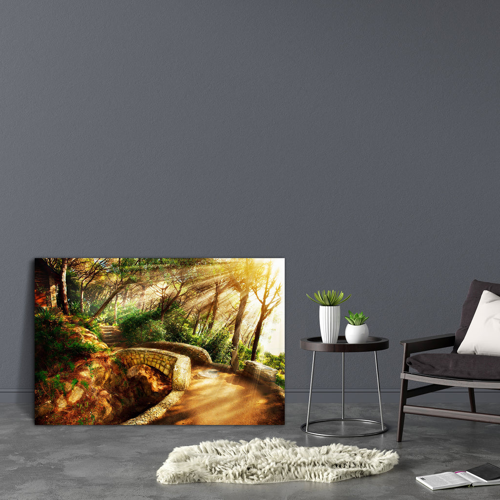 Mystical Park Old Trees Canvas Painting Synthetic Frame-Paintings MDF Framing-AFF_FR-IC 5002967 IC 5002967, Ancient, Automobiles, Countries, Fantasy, Historical, Landscapes, Marble and Stone, Medieval, Nature, Scenic, Sunrises, Sunsets, Transportation, Travel, Vehicles, Vintage, Wooden, mystical, park, old, trees, canvas, painting, synthetic, frame, landscape, beautiful, scenery, bridge, forest, pathway, magical, adventure, autumn, beams, country, countryside, dark, deep, dusk, fall, hike, hiking, land, lig