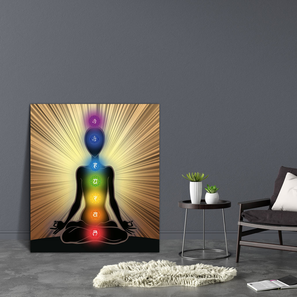 Yoga Position With The Symbols Of Seven Chakras D2 Canvas Painting Synthetic Frame-Paintings MDF Framing-AFF_FR-IC 5002978 IC 5002978, Asian, Black, Black and White, Buddhism, God Buddha, Health, Hinduism, Illustrations, Indian, People, Religion, Religious, Signs and Symbols, Spiritual, Symbols, yoga, position, with, the, of, seven, chakras, d2, canvas, painting, synthetic, frame, ajna, anahata, asia, aum, aura, body, buddha, chakra, cosmic, energy, harmony, illustration, india, kundalini, lotus, man, manip