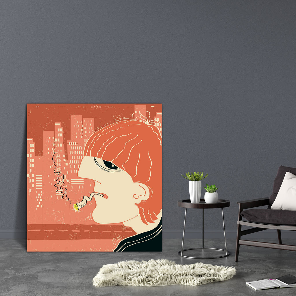 Man With Smoking Sigaret Canvas Painting Synthetic Frame-Paintings MDF Framing-AFF_FR-IC 5002986 IC 5002986, Adult, Animated Cartoons, Art and Paintings, Caricature, Cartoons, Cities, City Views, Drawing, Illustrations, Paintings, People, man, with, smoking, sigaret, canvas, painting, synthetic, frame, art, big, city, cartoon, cigarette, color, image, concepts, and, ideas, human, eye, face, illustration, male, men, modern, life, narcotic, one, person, painted, real, road, artzfolio, wall decor for living ro