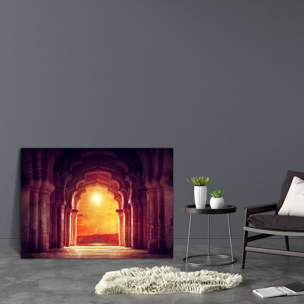 Old Ruined Arch In Ancient Temple Canvas Painting Synthetic Frame-Paintings MDF Framing-AFF_FR-IC 5002989 IC 5002989, Ancient, Architecture, Asian, Automobiles, Culture, Ethnic, Historical, Indian, Landmarks, Marble and Stone, Medieval, Places, Religion, Religious, Sunsets, Traditional, Transportation, Travel, Tribal, Vehicles, Vintage, World Culture, old, ruined, arch, in, temple, canvas, painting, synthetic, frame, india, royal, taj, mahal, hampi, asia, backdrop, building, column, crack, door, entrance, g