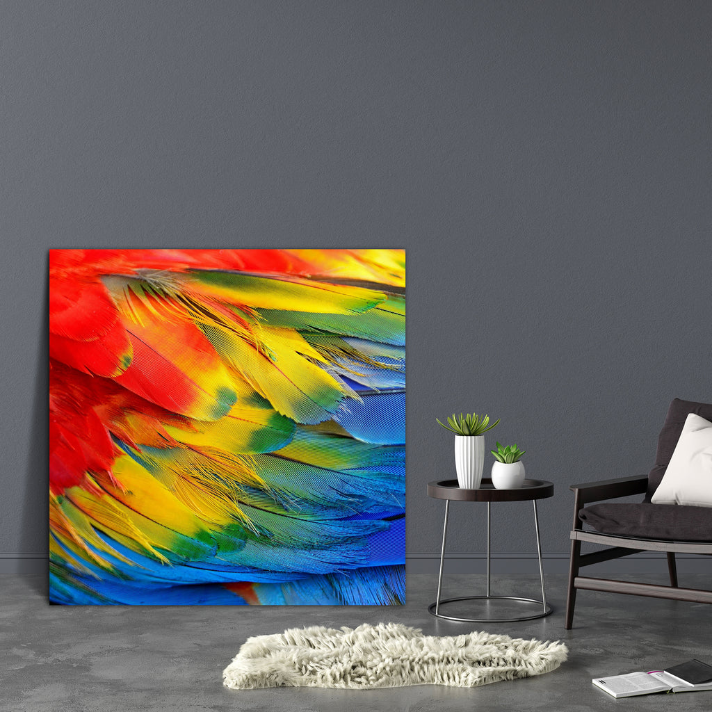 Scarlet Macaw Feathers D2 Canvas Painting Synthetic Frame-Paintings MDF Framing-AFF_FR-IC 5002995 IC 5002995, Abstract Expressionism, Abstracts, Animals, Birds, Nature, Patterns, Scenic, Semi Abstract, Tropical, Wildlife, scarlet, macaw, feathers, d2, canvas, painting, synthetic, frame, abstract, animal, avian, beautiful, bird, blue, bright, closeup, color, colorful, colourful, decoration, detail, exotic, feather, gold, green, jungle, multicolored, parrot, pattern, plumage, rainbow, red, texture, wild, yell