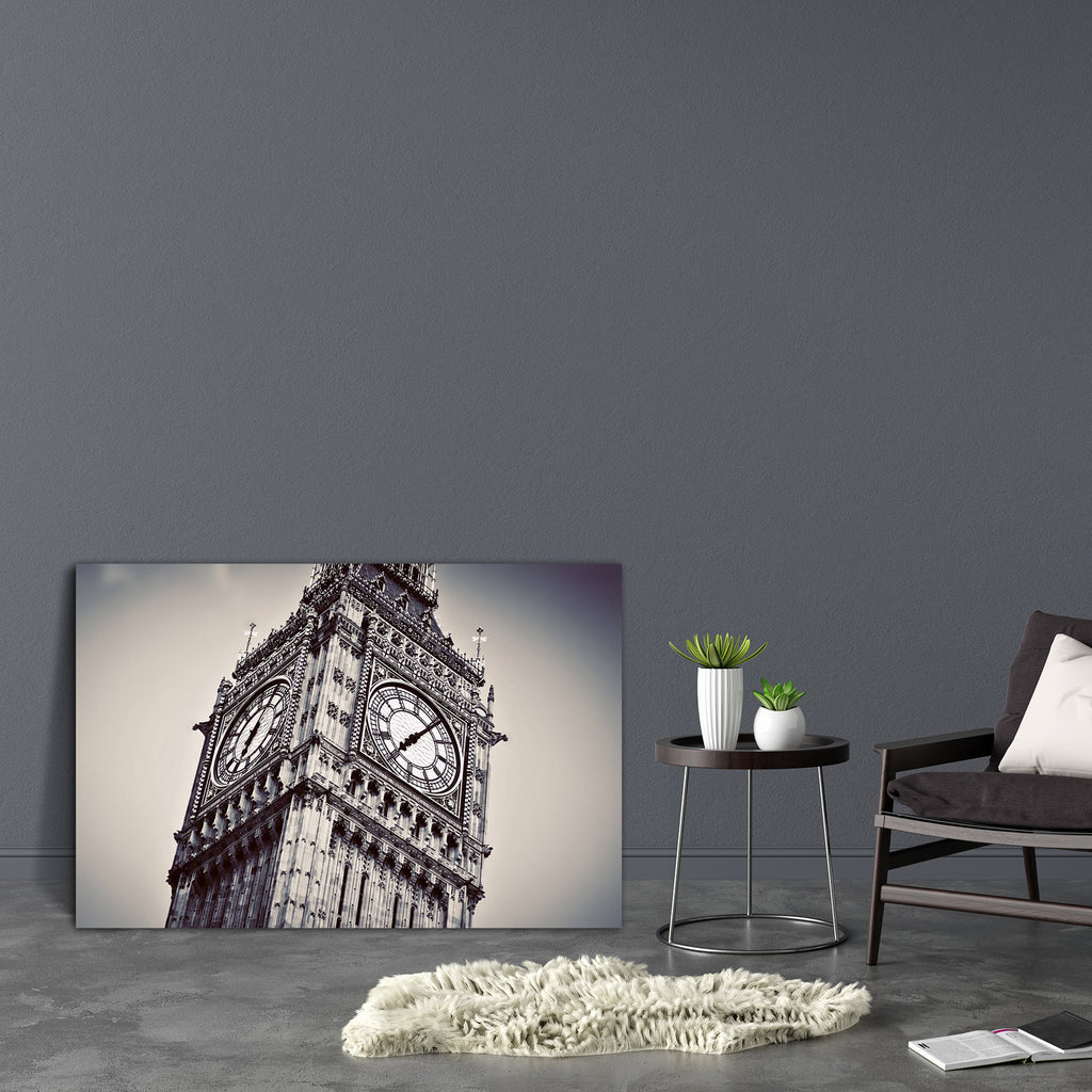 Big Ben Clock, London, England Canvas Painting Synthetic Frame-Paintings MDF Framing-AFF_FR-IC 5003008 IC 5003008, Ancient, Architecture, Automobiles, Black, Black and White, Cities, City Views, English, Historical, Icons, Landmarks, Medieval, Places, Retro, Signs and Symbols, Symbols, Transportation, Travel, Vehicles, Vintage, White, big, ben, clock, london, england, canvas, painting, synthetic, frame, attraction, bell, bigben, britain, british, building, capital, city, tower, closeup, day, detail, europe,