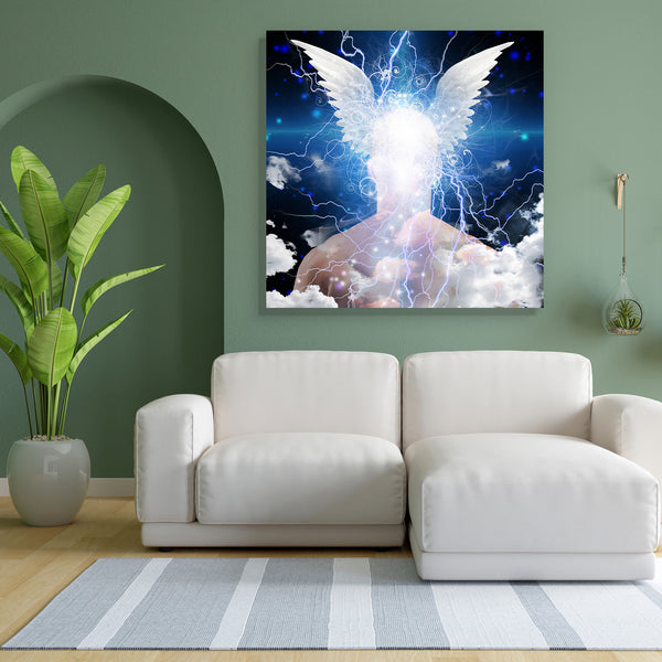 Winged Head On Star Filled Man Canvas Painting Synthetic Frame-Paintings MDF Framing-AFF_FR-IC 5003010 IC 5003010, Abstract Expressionism, Abstracts, Art and Paintings, Astronomy, Cosmology, Digital, Digital Art, Futurism, Graphic, Illustrations, Inspirational, Memories, Motivation, Motivational, Nature, Religion, Religious, Scenic, Science Fiction, Semi Abstract, Signs, Signs and Symbols, Space, Spiritual, Stars, Symbols, winged, head, on, star, filled, man, canvas, painting, for, bedroom, living, room, en