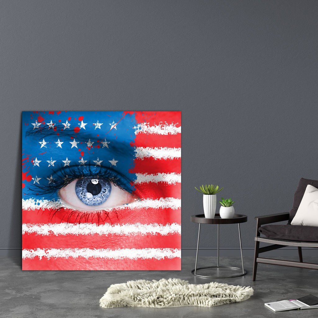 USA Flag Painted On Woman Face Canvas Painting Synthetic Frame-Paintings MDF Framing-AFF_FR-IC 5003025 IC 5003025, Adult, American, Black, Black and White, Countries, Culture, Ethnic, Flags, Individuals, People, Portraits, Signs and Symbols, Splatter, Sports, Symbols, Traditional, Tribal, World Culture, usa, flag, painted, on, woman, face, canvas, painting, synthetic, frame, alone, america, background, beautiful, casual, cheerful, closeup, country, european, eye, fan, female, football, freedom, human, looki