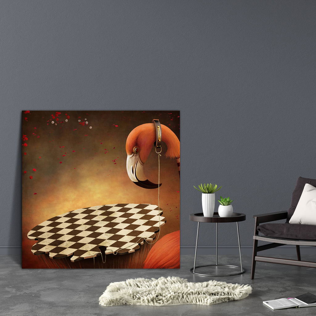 Fairy Tale Wonderland With Flamingo & Platform Canvas Painting Synthetic Frame-Paintings MDF Framing-AFF_FR-IC 5003031 IC 5003031, Ancient, Art and Paintings, Birds, Botanical, Conceptual, Cuisine, Digital, Digital Art, Drawing, Fantasy, Floral, Flowers, Food, Food and Beverage, Food and Drink, Geometric Abstraction, Graphic, Historical, Illustrations, Medieval, Nature, Signs, Signs and Symbols, Sunsets, Vintage, fairy, tale, wonderland, with, flamingo, platform, canvas, painting, synthetic, frame, abstract