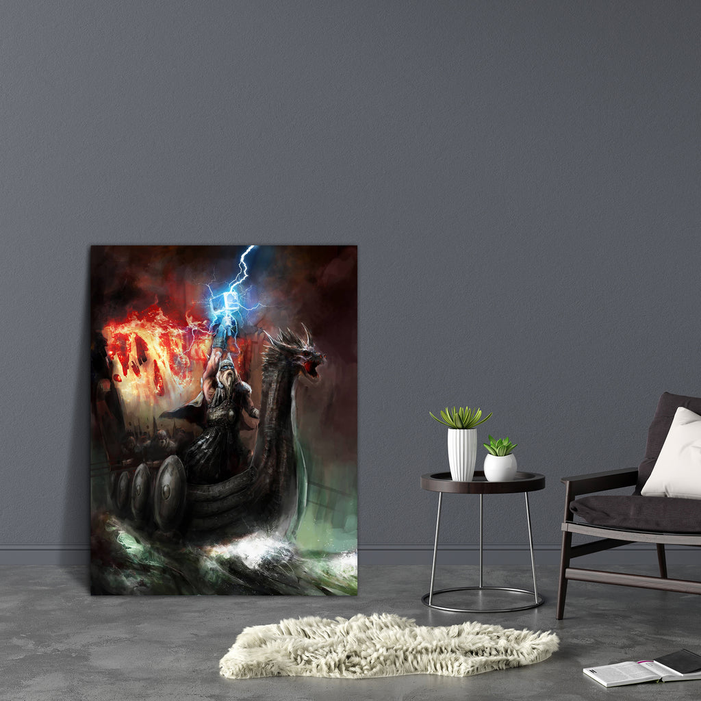 Wrath Of The God Of Lightning Canvas Painting Synthetic Frame-Paintings MDF Framing-AFF_FR-IC 5003035 IC 5003035, Art and Paintings, Cities, City Views, Illustrations, Paintings, Religion, Religious, wrath, of, the, god, lightning, canvas, painting, synthetic, frame, viking, thor, odin, norse, mythology, angry, armor, art, electricity, energy, evil, fiery, hammer, heat, illustration, imaginary, myth, poster, spirit, strike, strong, thunder, artzfolio, wall decor for living room, wall frames for living room,