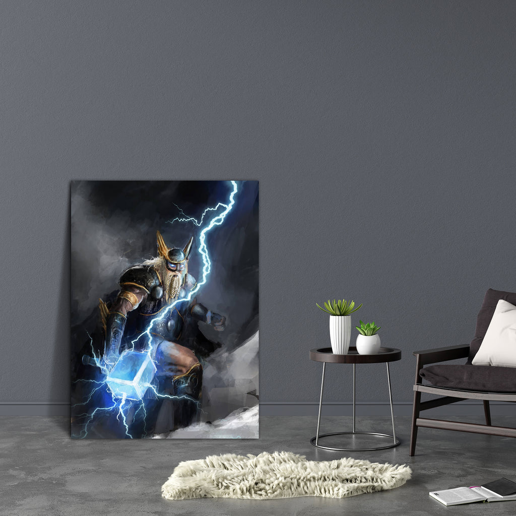 Viking God Of Lightning Thor D1 Canvas Painting Synthetic Frame-Paintings MDF Framing-AFF_FR-IC 5003041 IC 5003041, Art and Paintings, Cities, City Views, Illustrations, Paintings, Religion, Religious, viking, god, of, lightning, thor, d1, canvas, painting, synthetic, frame, odin, hammer, norse, thunder, angry, armor, art, electricity, energy, evil, fiery, heat, illustration, imaginary, myth, mythology, poster, strike, strong, wrath, artzfolio, wall decor for living room, wall frames for living room, frames