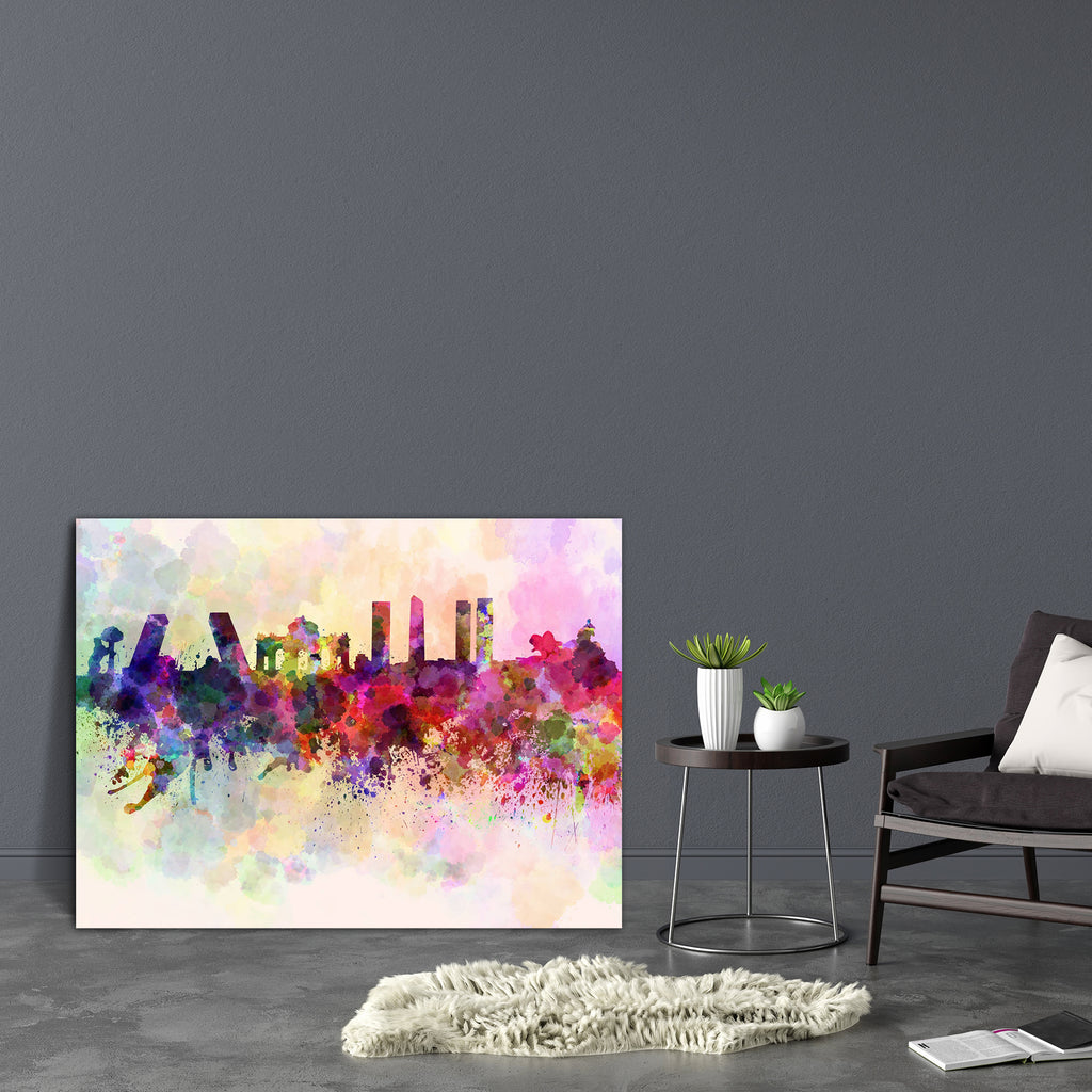 Madrid Skyline In Watercolor, Spain Canvas Painting Synthetic Frame-Paintings MDF Framing-AFF_FR-IC 5003054 IC 5003054, Abstract Expressionism, Abstracts, Ancient, Architecture, Art and Paintings, Cities, City Views, Historical, Illustrations, Landmarks, Medieval, Panorama, Places, Semi Abstract, Skylines, Spanish, Splatter, Vintage, Watercolour, madrid, skyline, in, watercolor, spain, canvas, painting, synthetic, frame, abstract, art, background, bright, cityscape, color, colorful, creativity, europe, grun
