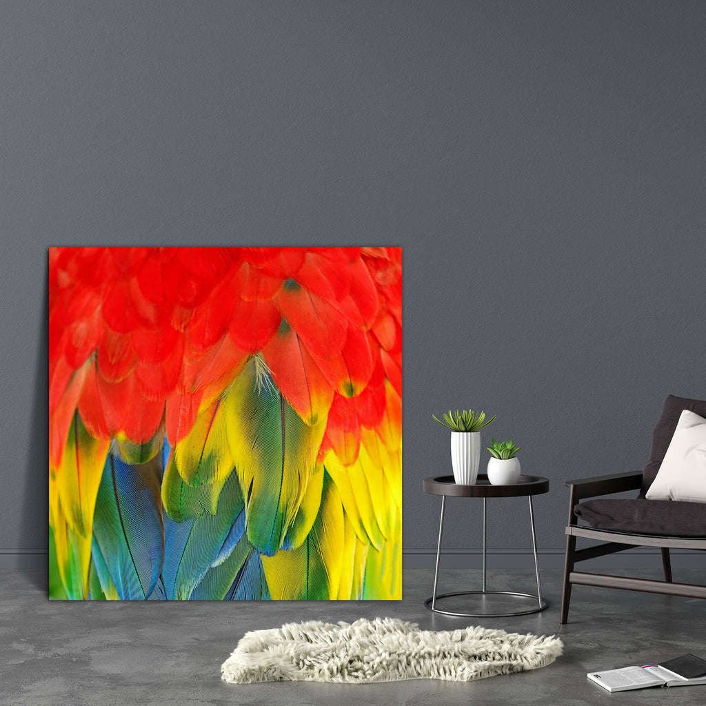 Scarlet Macaw Feathers D3 Canvas Painting Synthetic Frame-Paintings MDF Framing-AFF_FR-IC 5003065 IC 5003065, Abstract Expressionism, Abstracts, Animals, Birds, Nature, Patterns, Scenic, Semi Abstract, Tropical, Wildlife, scarlet, macaw, feathers, d3, canvas, painting, synthetic, frame, abstract, animal, avian, background, beautiful, bird, blue, bright, closeup, color, colorful, colourful, decoration, detail, exotic, feather, gold, green, jungle, multicolored, parrot, pattern, plumage, rainbow, red, texture