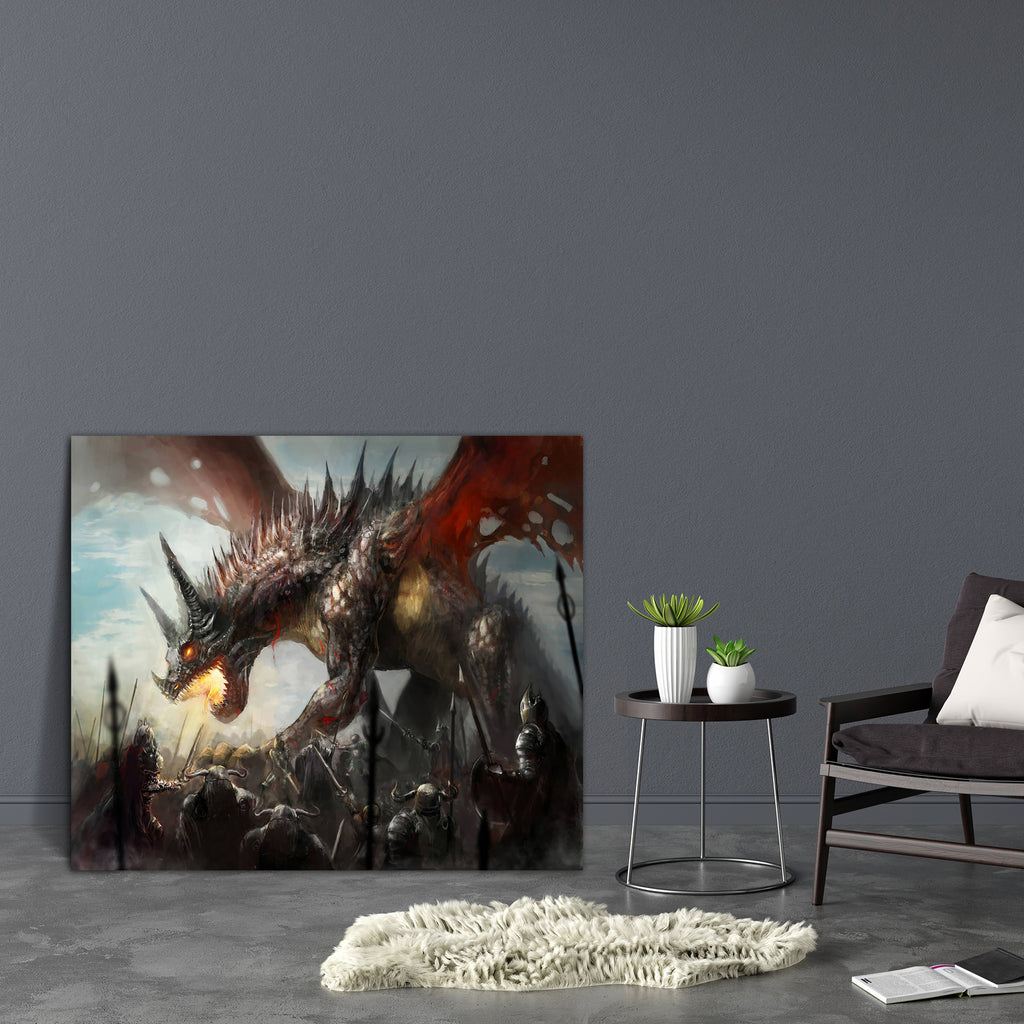Knights Hunting Dragon Canvas Painting Synthetic Frame-Paintings MDF Framing-AFF_FR-IC 5003088 IC 5003088, Ancient, Animals, Art and Paintings, Drawing, Fantasy, Illustrations, Medieval, Mountains, Vintage, knights, hunting, dragon, canvas, painting, synthetic, frame, dragons, knight, monster, fire, art, animal, army, attack, battle, big, breath, creature, danger, destruction, drawings, evil, fairytale, fantastic, fear, fearful, fictional, field, flight, hunt, illustration, imagination, king, large, legend,