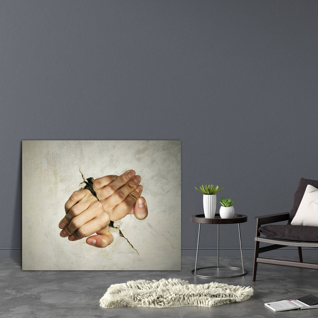 Two Hands Trying Hard To Break The Wall Canvas Painting Synthetic Frame-Paintings MDF Framing-AFF_FR-IC 5003101 IC 5003101, Art and Paintings, Business, Conceptual, two, hands, trying, hard, to, break, the, wall, canvas, painting, synthetic, frame, creative, concept, human, body, parts, part, breaking, close, up, composition, crack, creativity, creep, crisis, detail, effect, exit, fatigue, finger, fingers, fissure, freedom, hand, imagination, imagine, isolated, outcome, problem, psyche, psychology, split, s