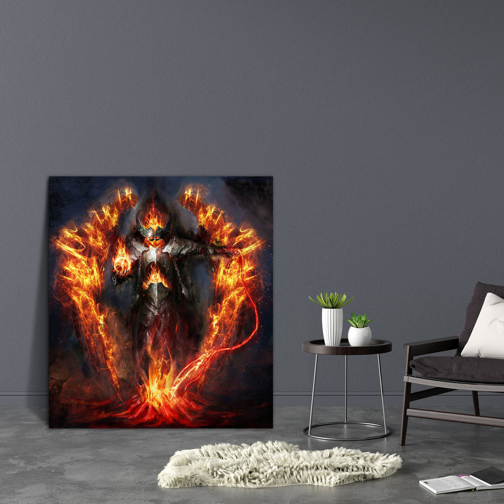 Fire Magma Canvas Painting Synthetic Frame-Paintings MDF Framing-AFF_FR-IC 5003120 IC 5003120, Art and Paintings, Paintings, Religion, Religious, fire, magma, canvas, painting, synthetic, frame, devil, demon, lucifer, hell, satan, afterlife, anger, angry, art, bad, body, bonfire, burnt, cooking, demonic, desire, diabolic, ember, energy, evil, fiery, heat, horns, hot, imaginary, inferno, melt, myth, mythology, poster, rage, red, rising, spirit, stare, underworld, wrath, artzfolio, wall decor for living room,