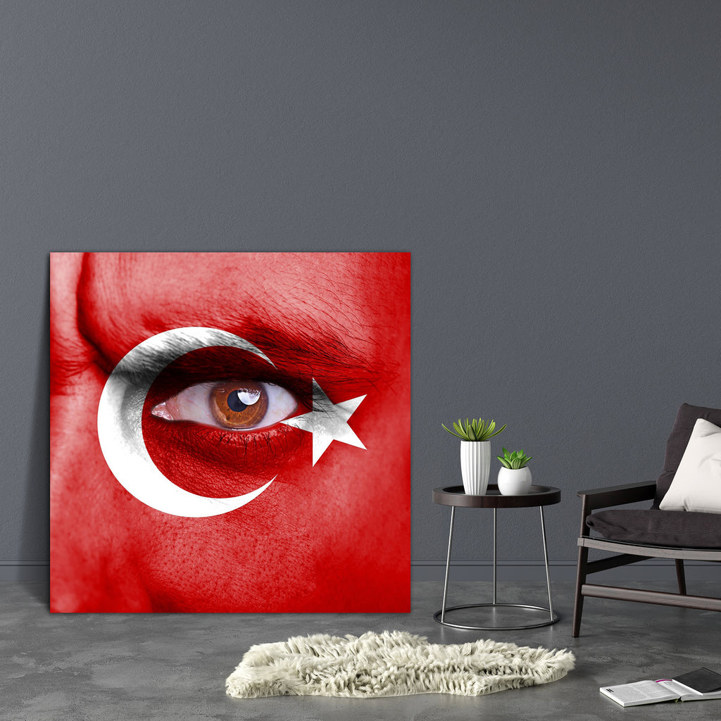 Turkey Flag Painted On Angry Man Face Canvas Painting Synthetic Frame-Paintings MDF Framing-AFF_FR-IC 5003127 IC 5003127, Adult, Black, Black and White, Countries, Culture, Ethnic, Flags, Individuals, People, Portraits, Signs, Signs and Symbols, Sports, Symbols, Traditional, Tribal, Turkish, World Culture, turkey, flag, painted, on, angry, man, face, canvas, painting, synthetic, frame, alone, background, beautiful, casual, cheerful, closeup, country, european, eye, fan, female, football, freedom, human, loo