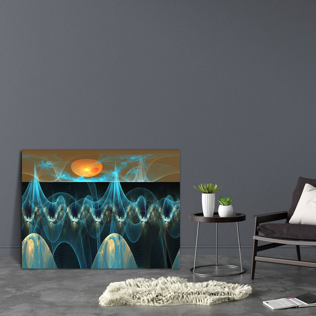 Fantasy Ice Planet D1 Canvas Painting Synthetic Frame-Paintings MDF Framing-AFF_FR-IC 5003152 IC 5003152, Art and Paintings, Astronomy, Cosmology, Digital, Digital Art, Fantasy, Futurism, Graphic, Illustrations, Landscapes, Mountains, Nature, Scenic, Science Fiction, Signs, Signs and Symbols, Space, Sunrises, Sunsets, ice, planet, d1, canvas, painting, synthetic, frame, alien, art, artwork, background, cold, fantastic, fiction, fractal, future, futuristic, generated, illustration, lake, landscape, moon, ren