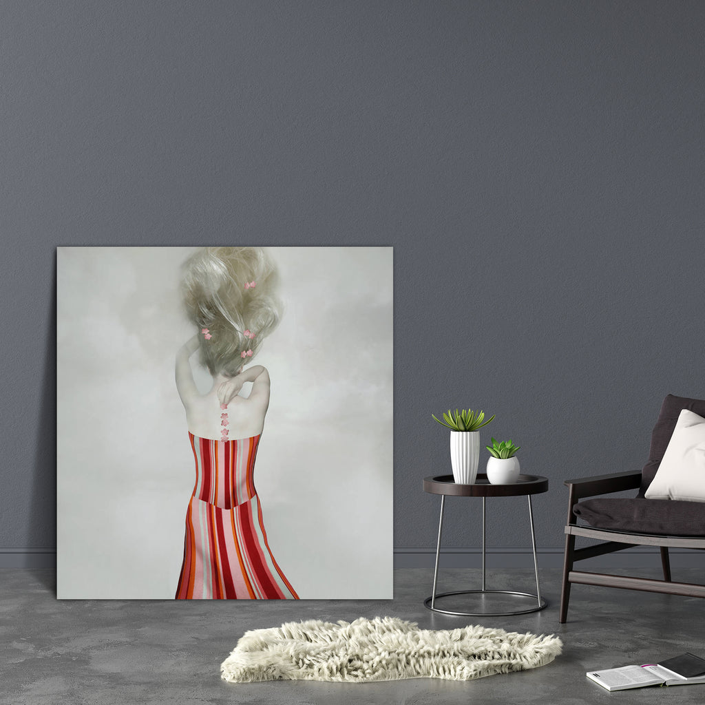 Female Model D4 Canvas Painting Synthetic Frame-Paintings MDF Framing-AFF_FR-IC 5003157 IC 5003157, Abstract Expressionism, Abstracts, Art and Paintings, Asian, Black, Black and White, Conceptual, Decorative, Fashion, Semi Abstract, female, model, d4, canvas, painting, synthetic, frame, abstract, art, artistic, back, beautiful, bizarre, blond, bodice, body, part, caucasian, classy, concept, corsage, decoration, dress, fashionable, hair, hairstyle, hand, leather, neck, petal, pink, pose, posing, red, romanti