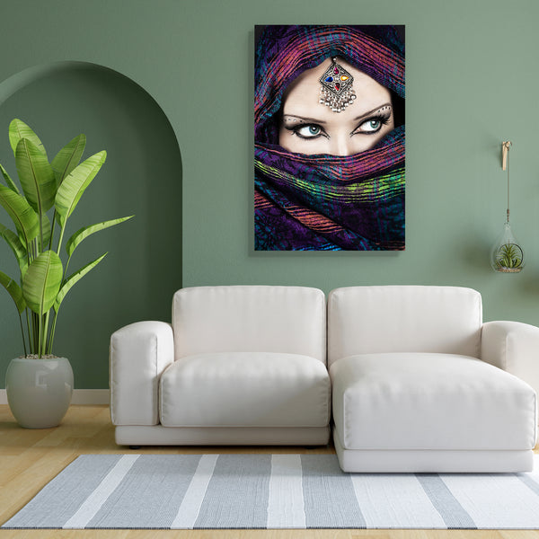 Woman Wrapped In Scarf Canvas Painting Synthetic Frame-Paintings MDF Framing-AFF_FR-IC 5003162 IC 5003162, Allah, Arabic, Asian, Cinema, Culture, Ethnic, Fashion, Hinduism, Indian, Individuals, Islam, Love, Marble and Stone, Movies, Portraits, Romance, Television, Traditional, Tribal, TV Series, Wedding, Wooden, World Culture, woman, wrapped, in, scarf, canvas, painting, for, bedroom, living, room, engineered, wood, frame, gypsy, oriental, women, india, asia, beautiful, beauty, bollywood, bride, ceremony, c