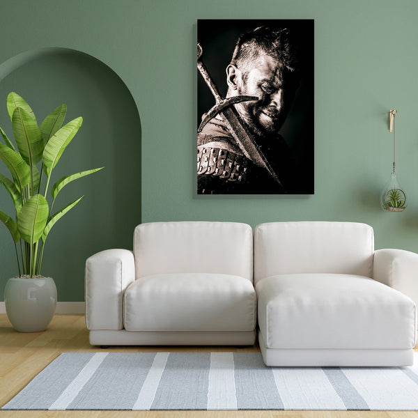 Ancient Warrior In Armor With Sword Canvas Painting Synthetic Frame-Paintings MDF Framing-AFF_FR-IC 5003166 IC 5003166, Ancient, Art and Paintings, Cars, Fantasy, Historical, Individuals, Landscapes, Medieval, People, Portraits, Scenic, Vintage, Metallic, warrior, in, armor, with, sword, canvas, painting, for, bedroom, living, room, engineered, wood, frame, antique, armour, art, battle, brave, bravery, brutal, clothing, conqueror, costume, courage, european, experienced, fighter, handsome, harsh, hero, hist