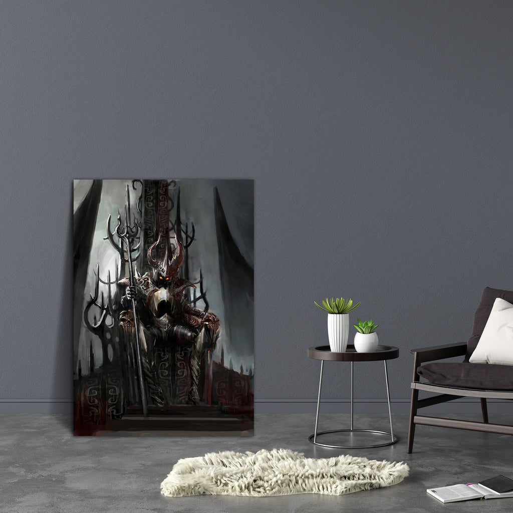 King's Throne Canvas Painting Synthetic Frame-Paintings MDF Framing-AFF_FR-IC 5003168 IC 5003168, Art and Paintings, Illustrations, Paintings, Religion, Religious, king's, throne, canvas, painting, synthetic, frame, demon, devil, demons, king, afterlife, anger, angry, apocalyptic, armor, armored, bad, dark, death, demonic, diabolic, doom, ember, energy, evil, illustration, imaginary, myth, mythology, poster, rules, sitting, wallpaper, warlord, artzfolio, wall decor for living room, wall frames for living ro