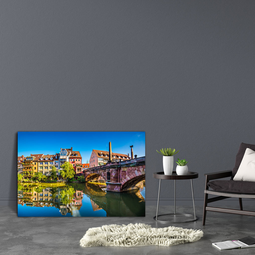Nuremberg, Germany Old Town On The Pegnitz River Canvas Painting Synthetic Frame-Paintings MDF Framing-AFF_FR-IC 5003169 IC 5003169, Ancient, Architecture, Cities, City Views, German, Historical, Landmarks, Landscapes, Medieval, Places, Scenic, Skylines, Vintage, nuremberg, germany, old, town, on, the, pegnitz, river, canvas, painting, synthetic, frame, bavaria, apartments, bavarian, beautiful, bridge, bridges, canal, city, cityscape, classical, day, europe, european, famous, place, historic, homes, houses,