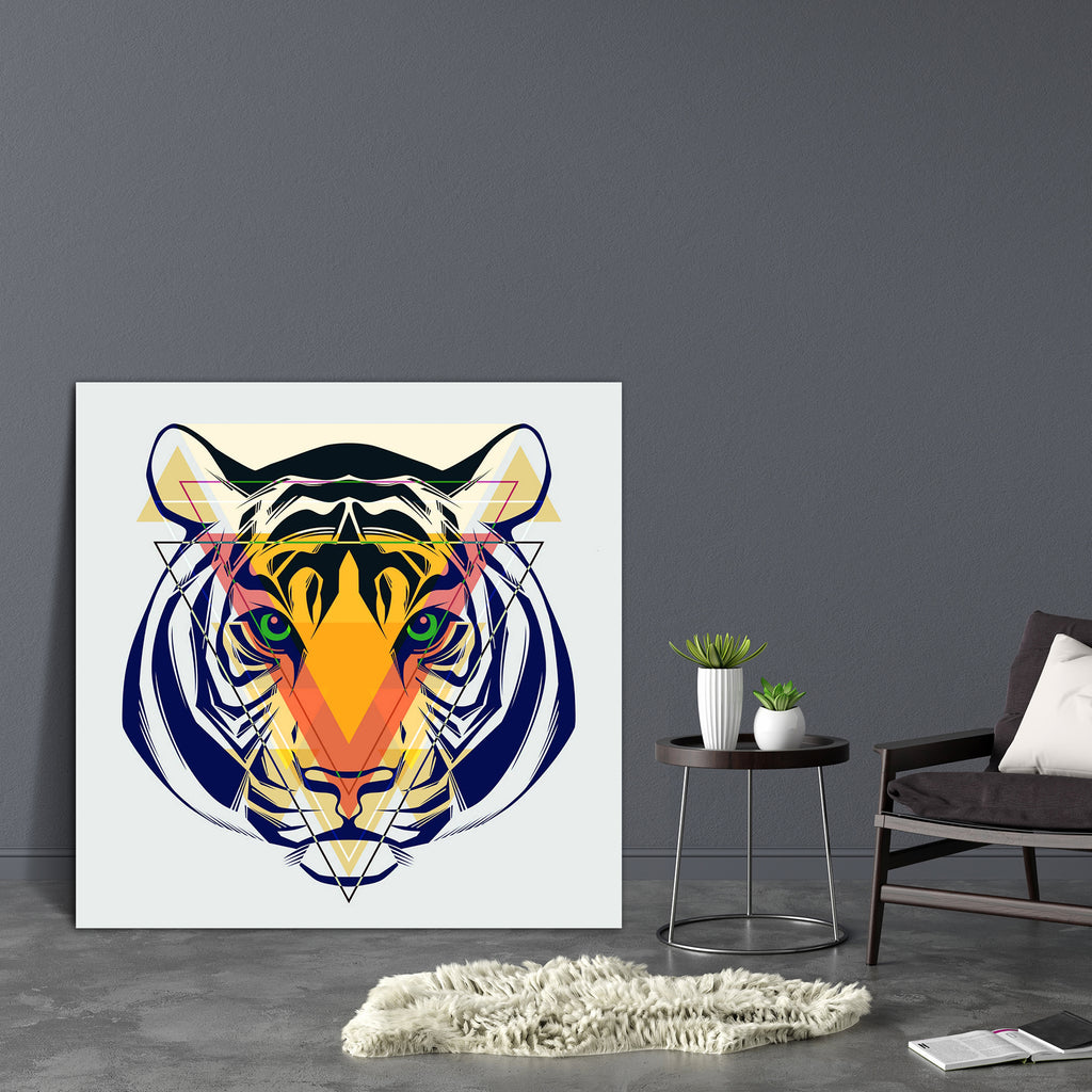 Tiger Head Canvas Painting Synthetic Frame-Paintings MDF Framing-AFF_FR-IC 5003173 IC 5003173, Abstract Expressionism, Abstracts, Animals, Art and Paintings, Bengali, Digital, Digital Art, Drawing, Fashion, Geometric, Geometric Abstraction, Graphic, Hipster, Illustrations, Individuals, Nature, Patterns, Portraits, Scenic, Semi Abstract, Signs, Signs and Symbols, Symbols, Triangles, Wildlife, tiger, head, canvas, painting, synthetic, frame, pattern, illustration, abstract, advanced, animal, art, background, 