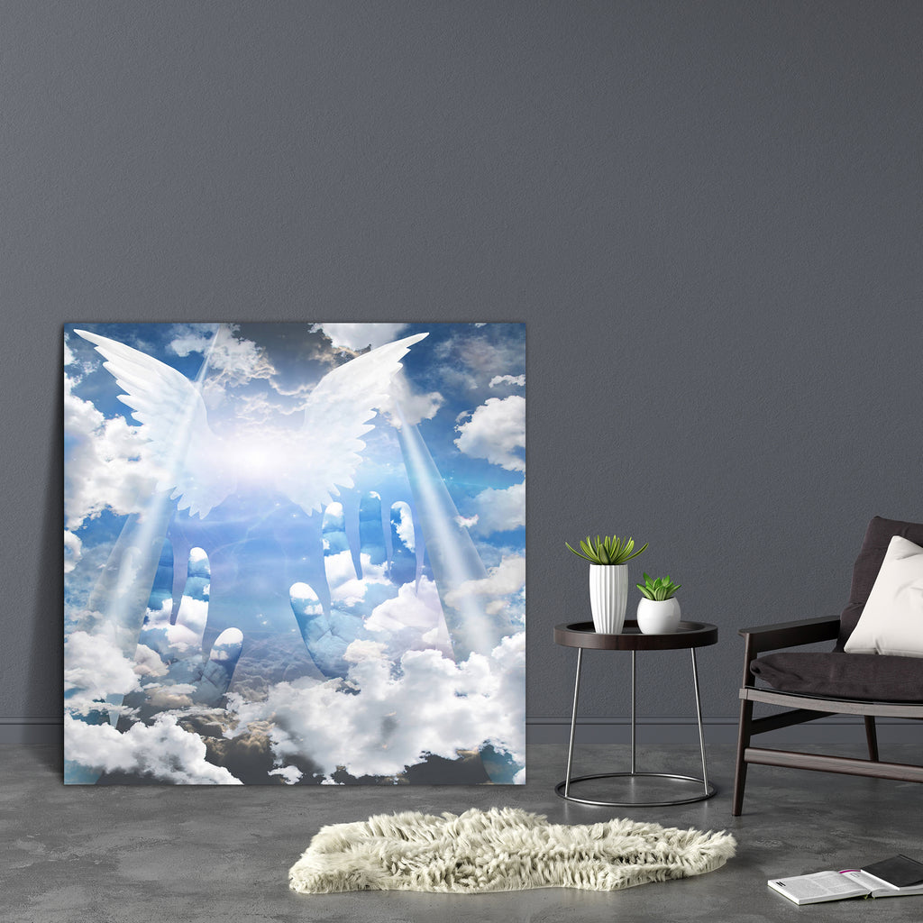 Hands Reach Up Toward Heaven Canvas Painting Synthetic Frame-Paintings MDF Framing-AFF_FR-IC 5003219 IC 5003219, Art and Paintings, Birds, Black and White, Christianity, Conceptual, Fantasy, Icons, Illustrations, Jesus, Love, Religion, Religious, Romance, Signs, Signs and Symbols, Spiritual, Symbols, White, hands, reach, up, toward, heaven, canvas, painting, synthetic, frame, guardian, angel, archangel, angels, in, angelic, art, beauty, bird, blue, celestial, christmas, clouds, concept, death, design, dream
