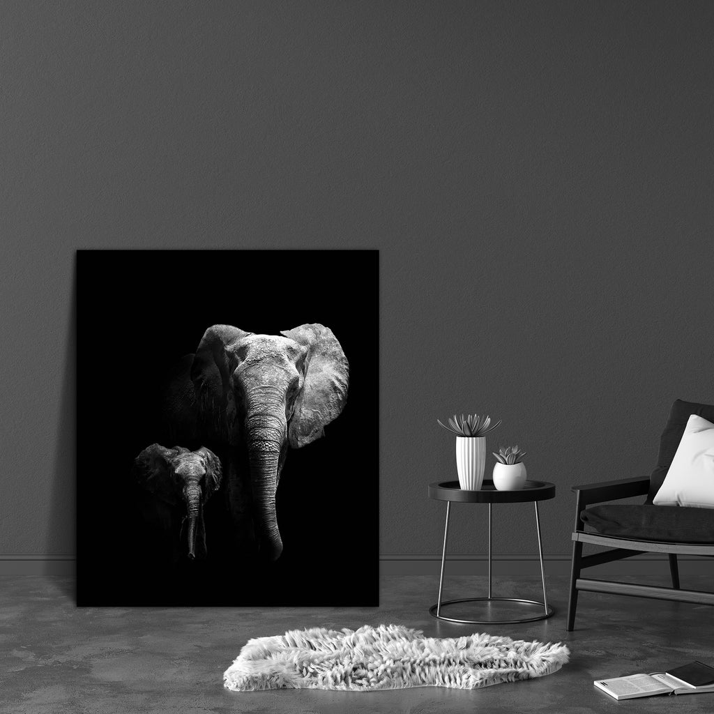 Mother Walking With Her Baby Canvas Painting Synthetic Frame-Paintings MDF Framing-AFF_FR-IC 5003232 IC 5003232, African, Animals, Automobiles, Baby, Children, Kids, Nature, Scenic, Transportation, Travel, Vehicles, Wildlife, mother, walking, with, her, canvas, painting, synthetic, frame, elephant, africa, animal, big, bush, conservation, endangered, herbivore, large, mammal, park, refreshing, reserve, safari, small, south, strong, tourism, tourist, trunk, wild, zambia, artzfolio, wall decor for living room