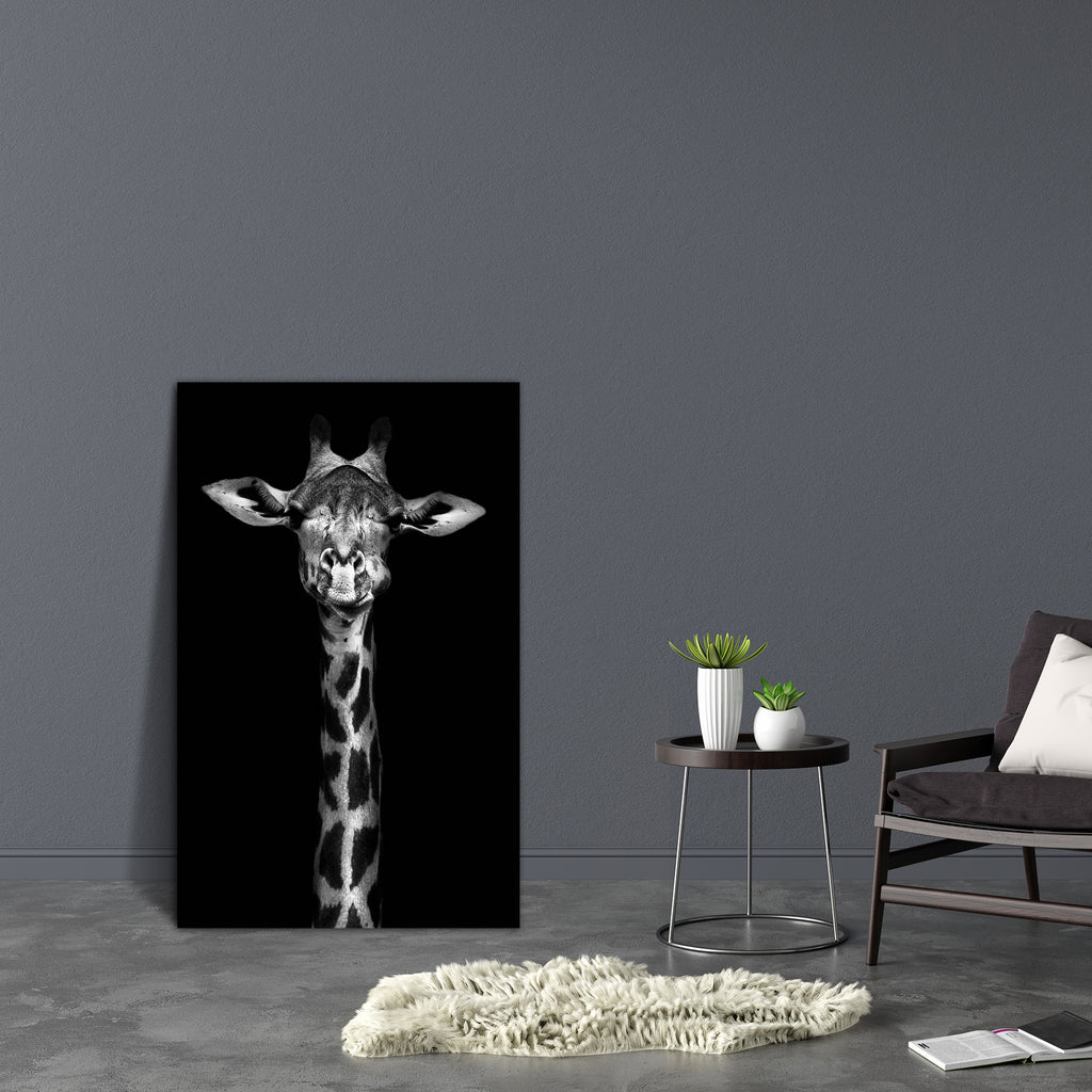 Thornycroft Giraffe Canvas Painting Synthetic Frame-Paintings MDF Framing-AFF_FR-IC 5003234 IC 5003234, African, Animals, Black, Black and White, Nature, Scenic, White, Wildlife, thornycroft, giraffe, canvas, painting, synthetic, frame, and, africa, animal, background, beautiful, cute, head, high, long, mammal, monochrome, safari, spots, tall, wild, zambia, artzfolio, wall decor for living room, wall frames for living room, frames for living room, wall art, canvas painting, wall frame, scenery, panting, pai