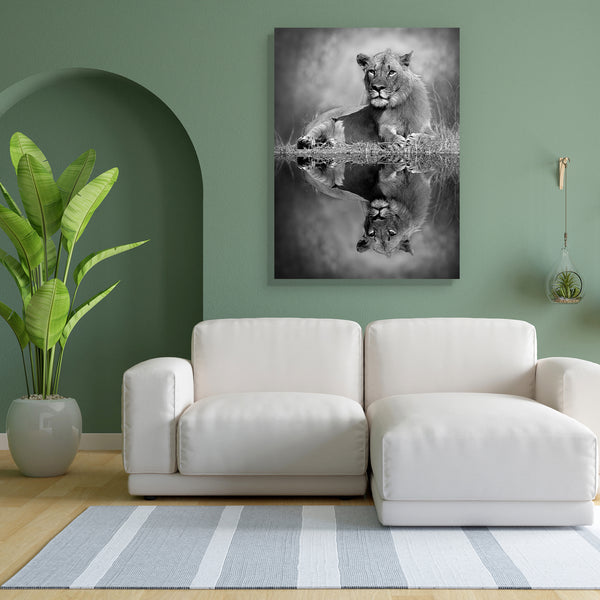 Lion D5 Canvas Painting Synthetic Frame-Paintings MDF Framing-AFF_FR-IC 5003237 IC 5003237, African, Animals, Automobiles, Baby, Black, Black and White, Children, Kids, Nature, Scenic, Transportation, Travel, Vehicles, White, Wildlife, lion, d5, canvas, painting, for, bedroom, living, room, engineered, wood, frame, africa, animal, big, bush, conservation, endangered, hunter, large, mammal, mother, park, predator, refreshing, reserve, safari, small, south, stock, strong, tourism, tourist, trunk, wild, zambia