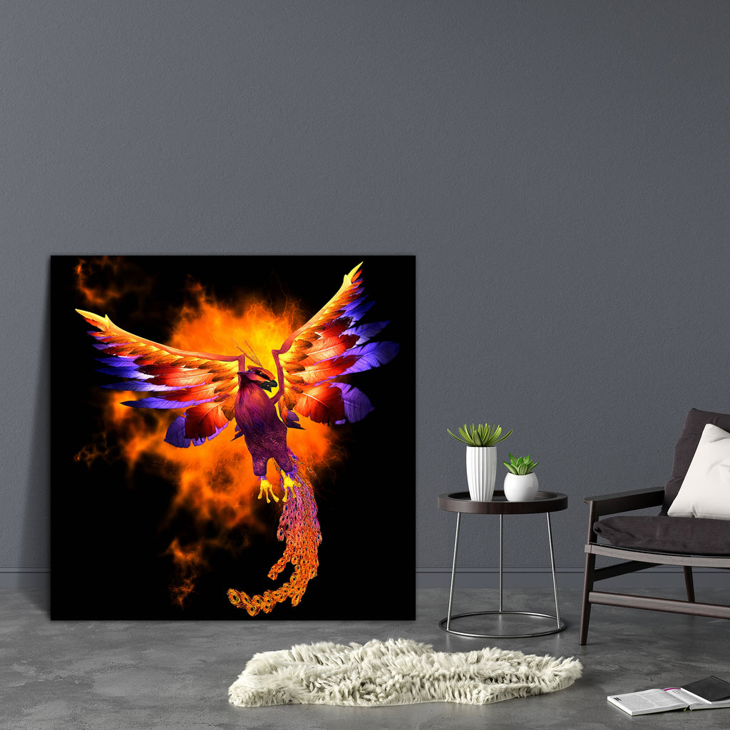 Phoenix Bird Canvas Painting Synthetic Frame-Paintings MDF Framing-AFF_FR-IC 5003253 IC 5003253, Animals, Birds, Signs and Symbols, Symbols, Wildlife, phoenix, bird, canvas, painting, synthetic, frame, firebird, animal, ashes, avian, beak, colorful, egg, laying, feathers, fire, flight, fly, fowl, life, myth, mythical, mythology, nest, organism, reborn, regeneration, renewal, resurrection, species, symbol, vertebrate, wildfowl, wing, artzfolio, wall decor for living room, wall frames for living room, frames 